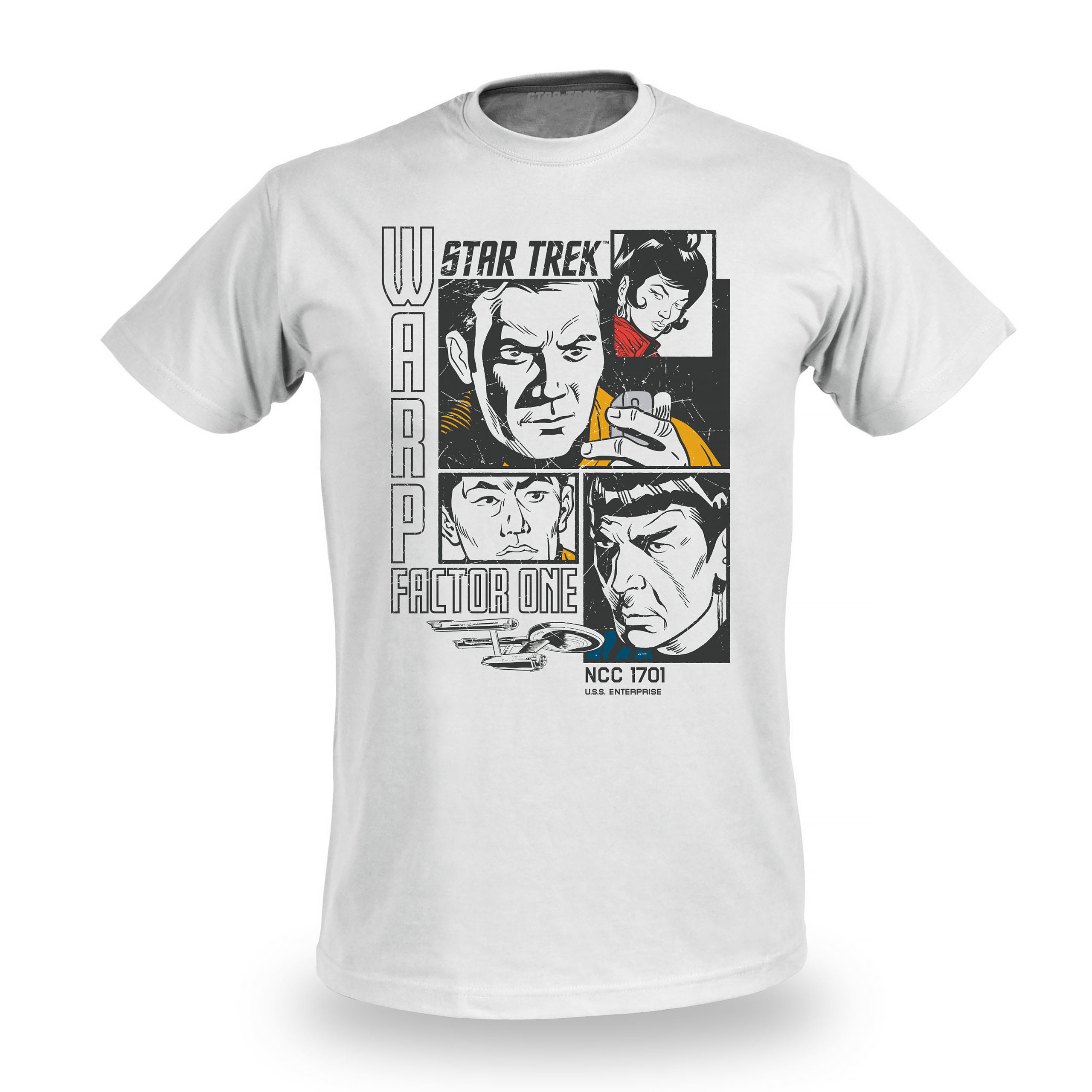 Star Trek - Warp 1 Retro T-Shirt weiß