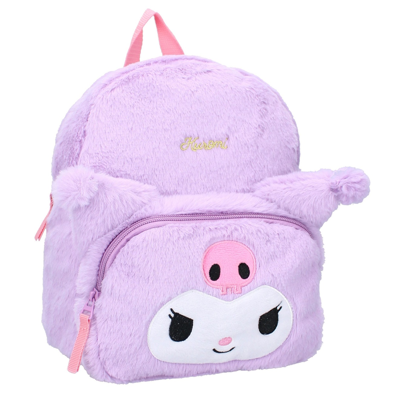 Sanrio Mochila Kuromi Fluffy Festival Morado 26 cm