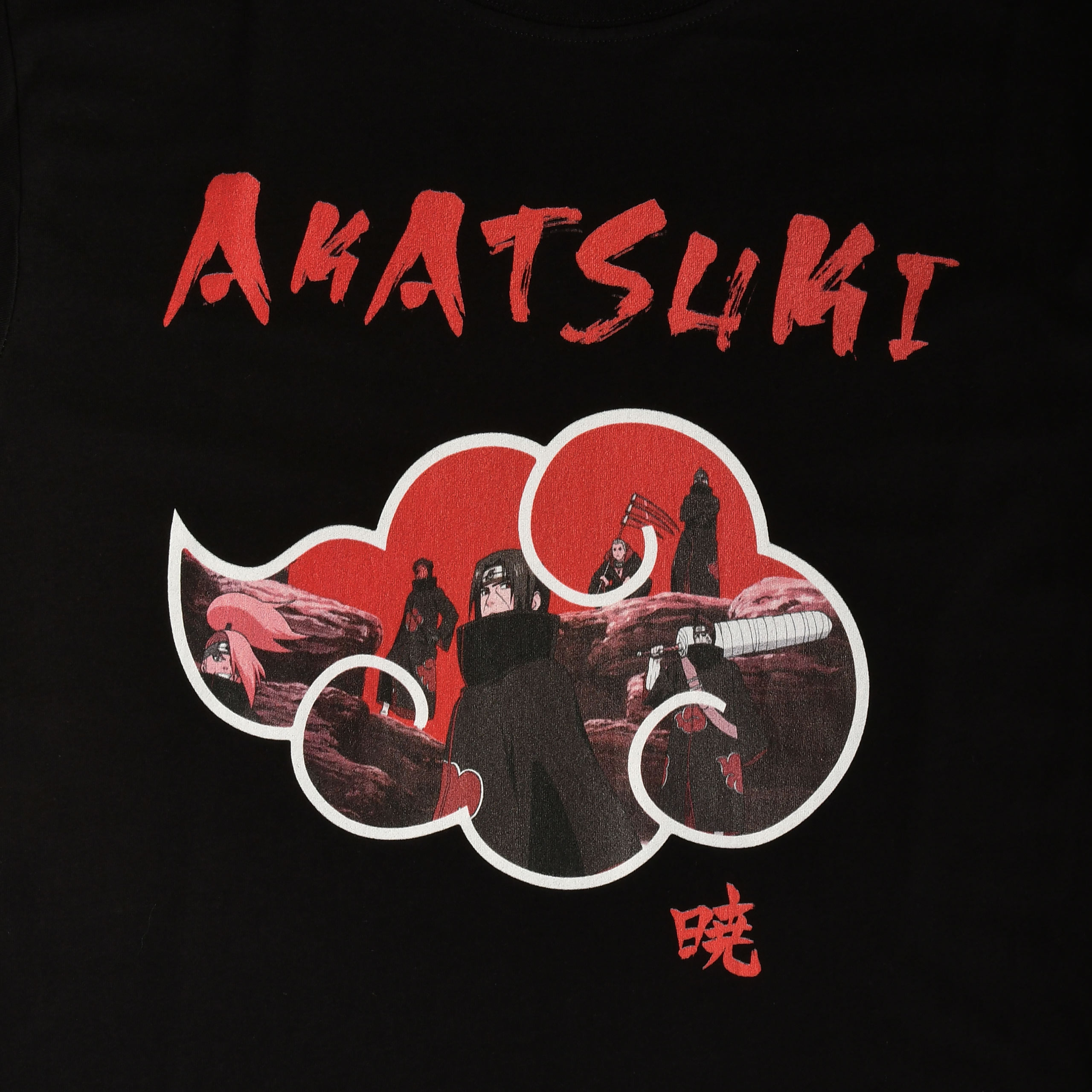 Akatsuki T-shirt zwart - Naruto Shippuden
