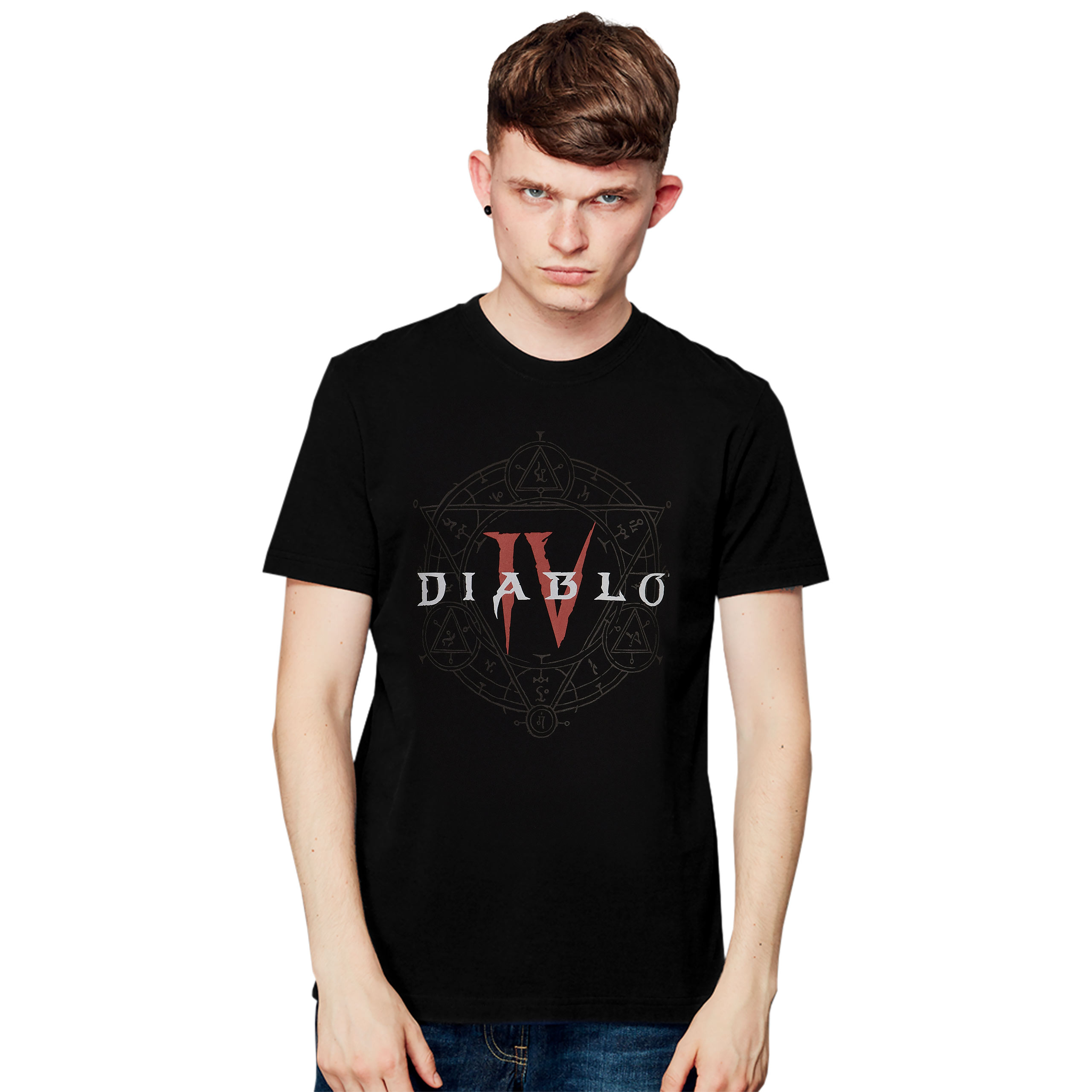 Diablo IV - Hexagram Logo T-Shirt Black