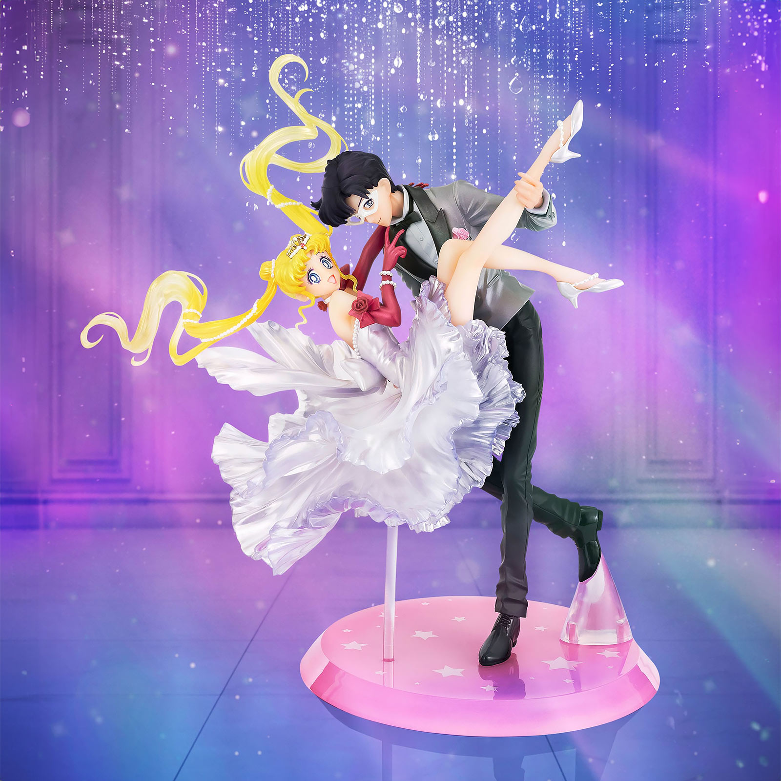 Sailor Moon - Usagi & Tuxedo Mask Statua Edizione Moonlight Glow