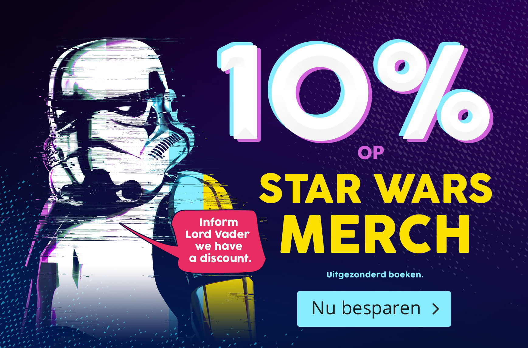 10% op Star Wars Merch