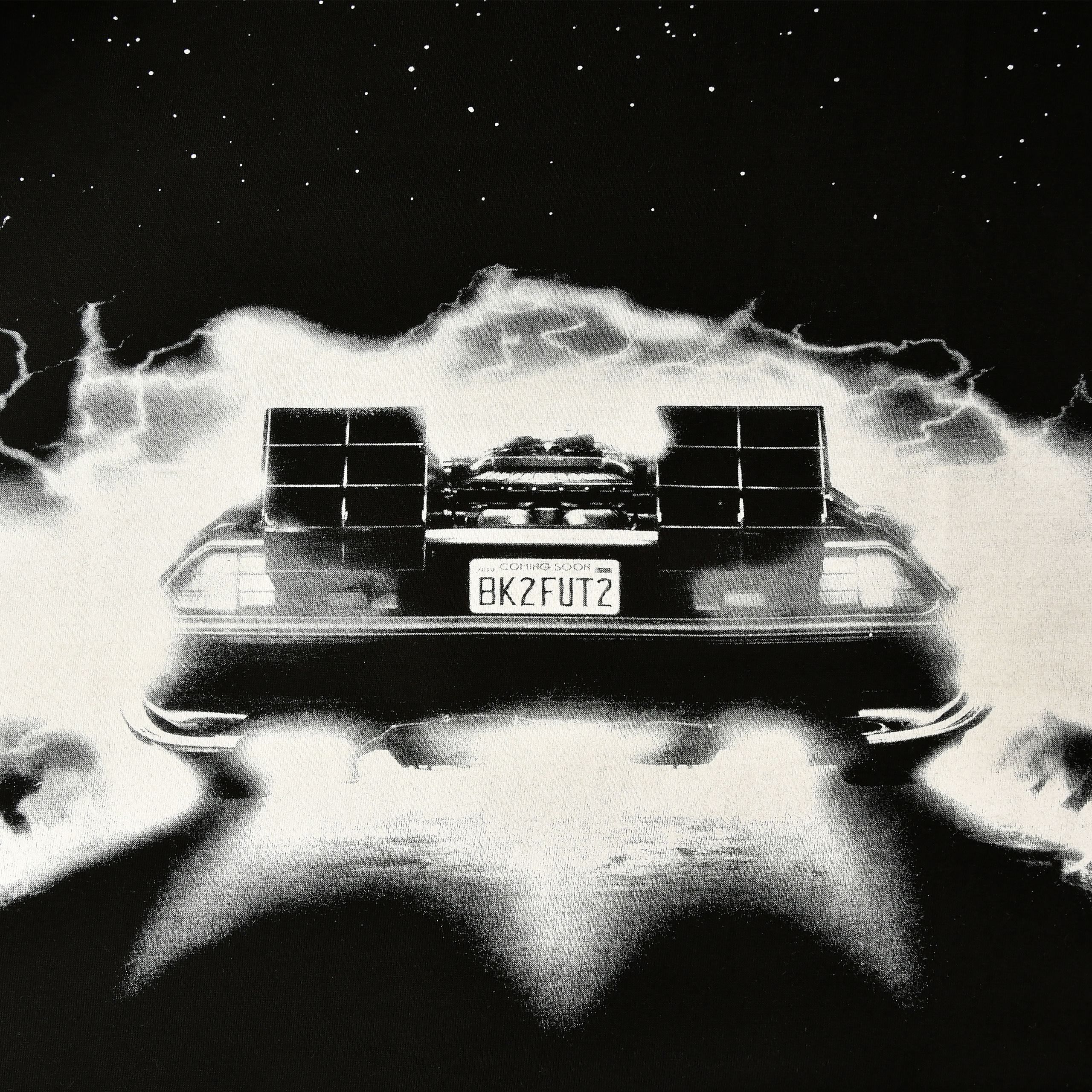 Regreso al Futuro - Camiseta Oversize DeLorean negra