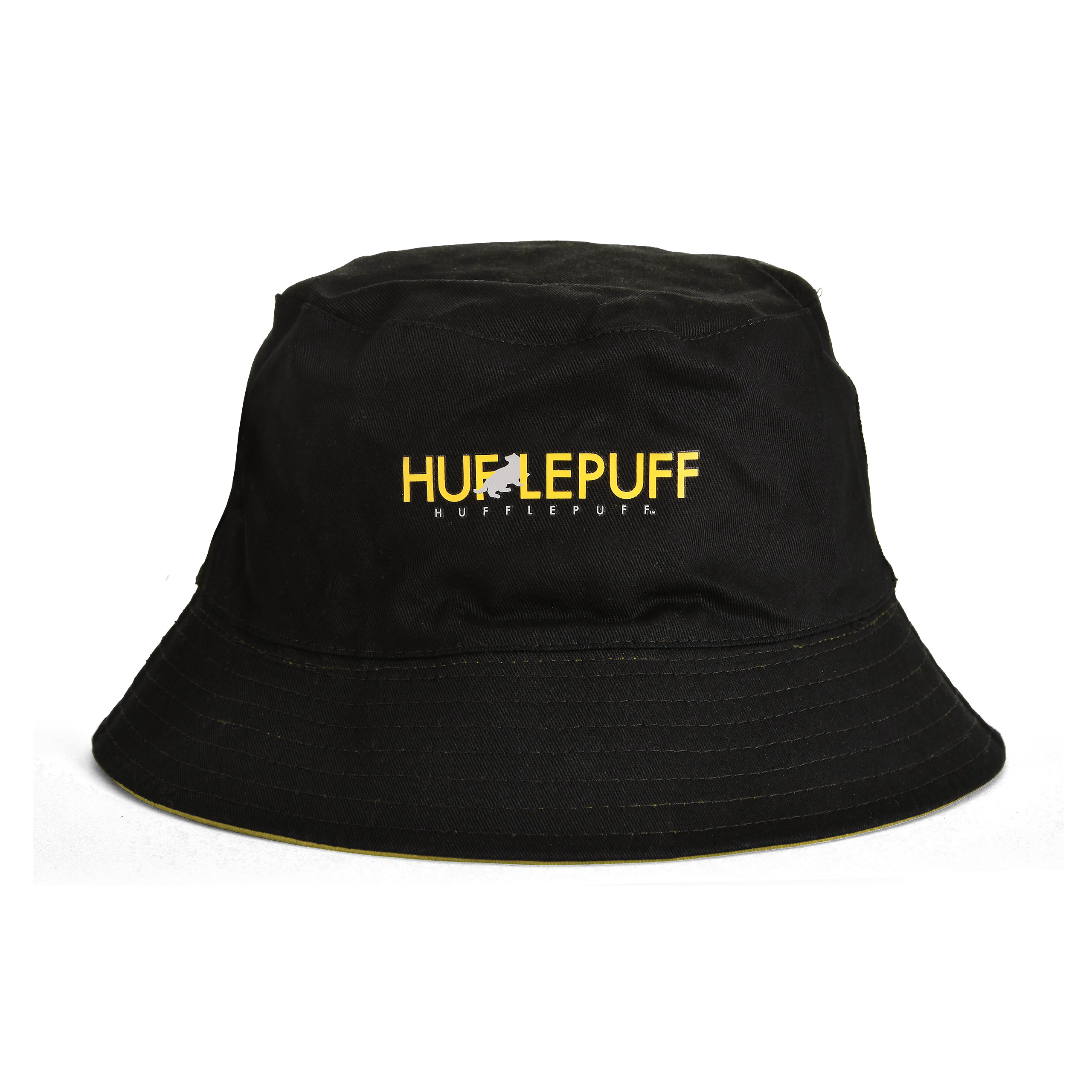 Chapeau blason Hufflepuff avec motif réversible - Harry Potter