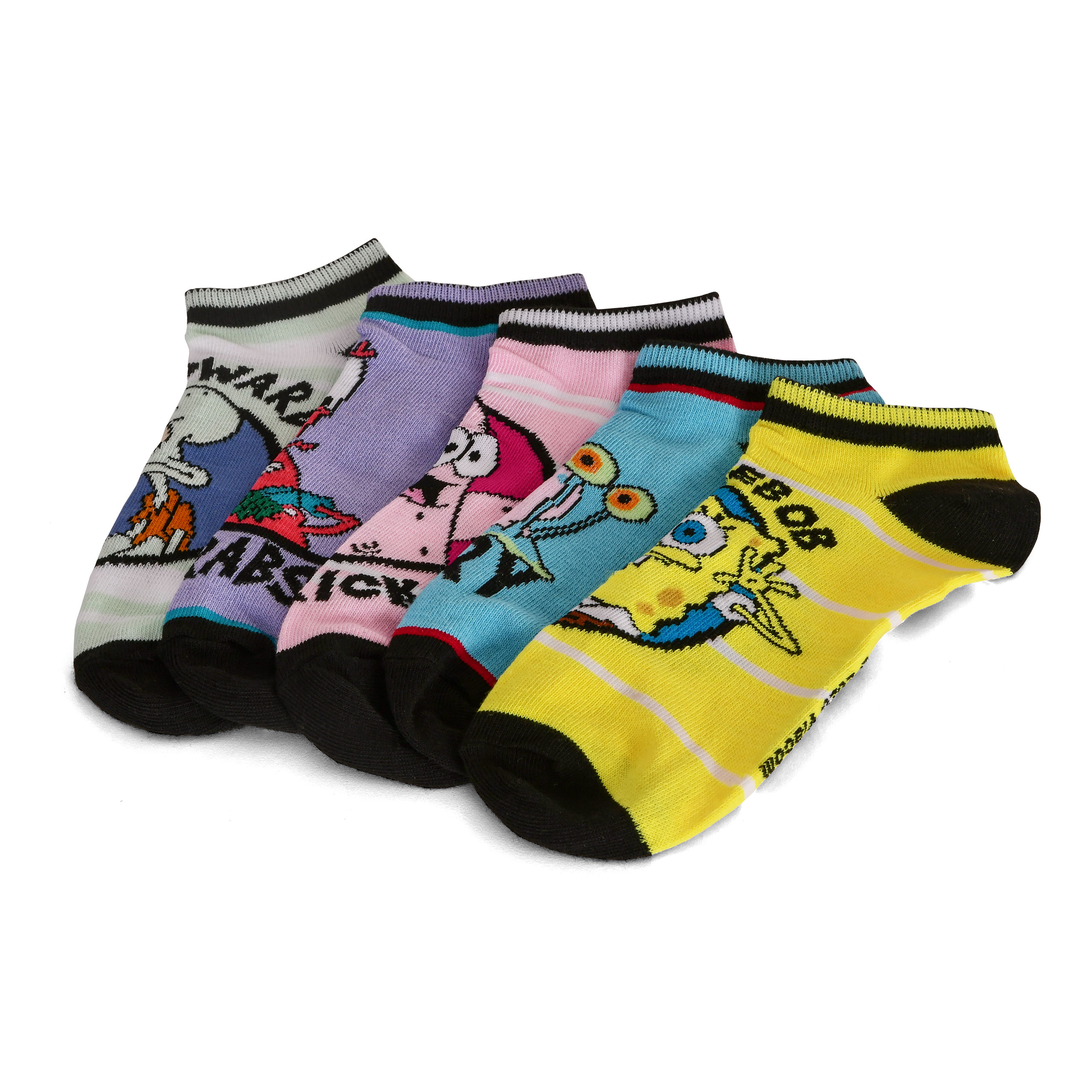 SpongeBob - Characters Sneaker Socks 5-piece Set