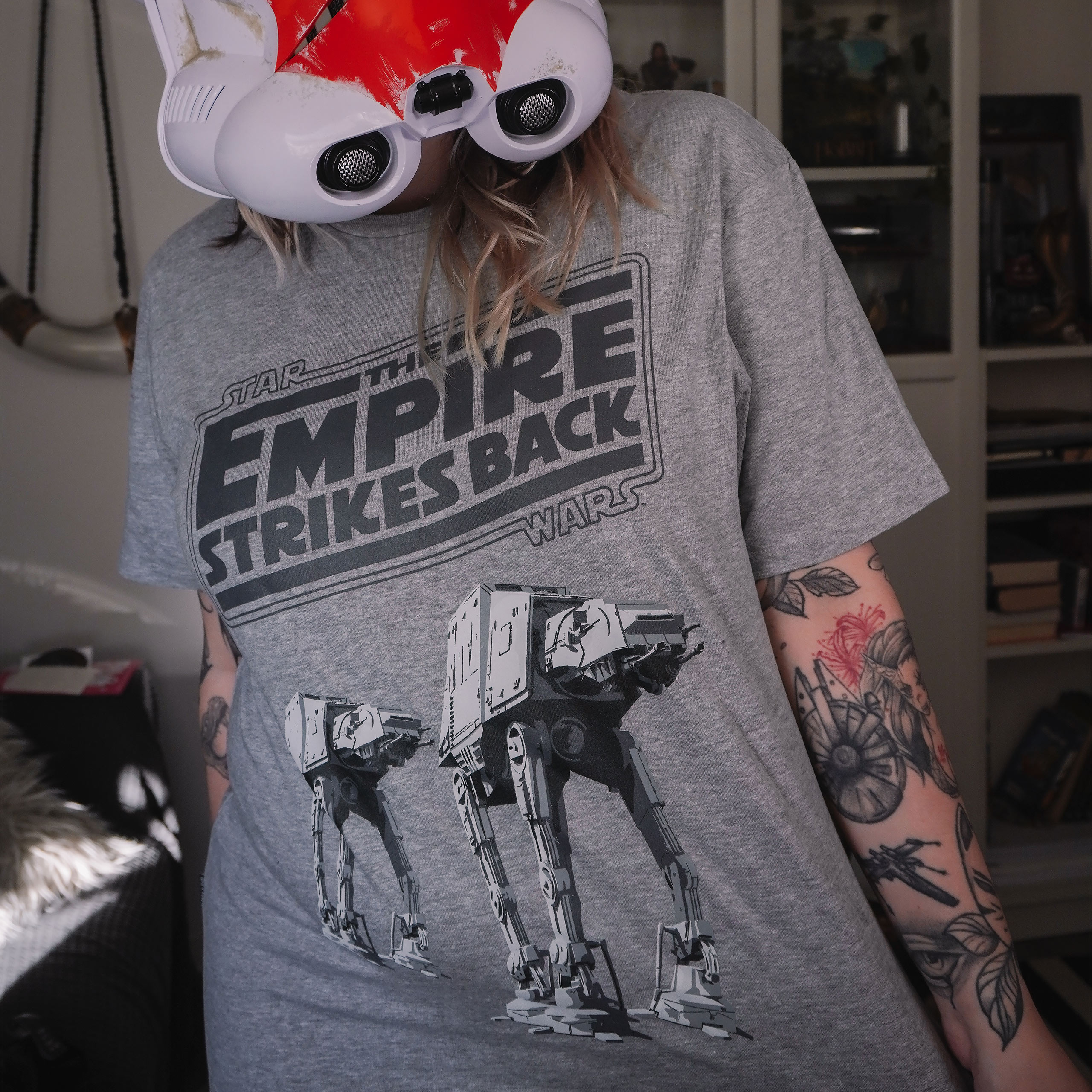 Star Wars - El Imperio contraataca camiseta gris