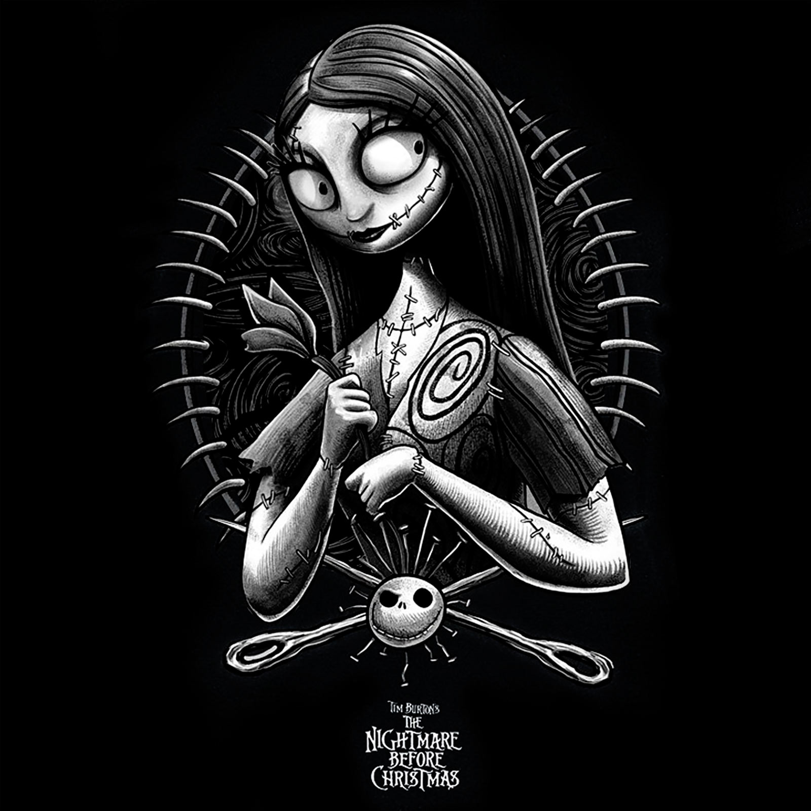 Nightmare Before Christmas - Sally T-shirt pour filles noir