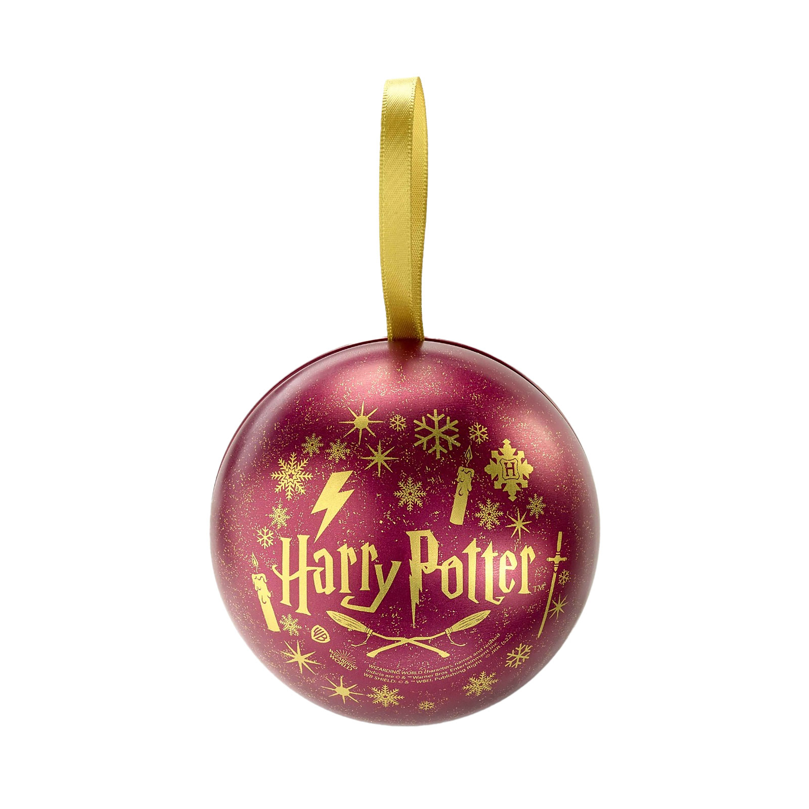 Harry Potter - Kerstbal met Gryffindor wapenschild ketting