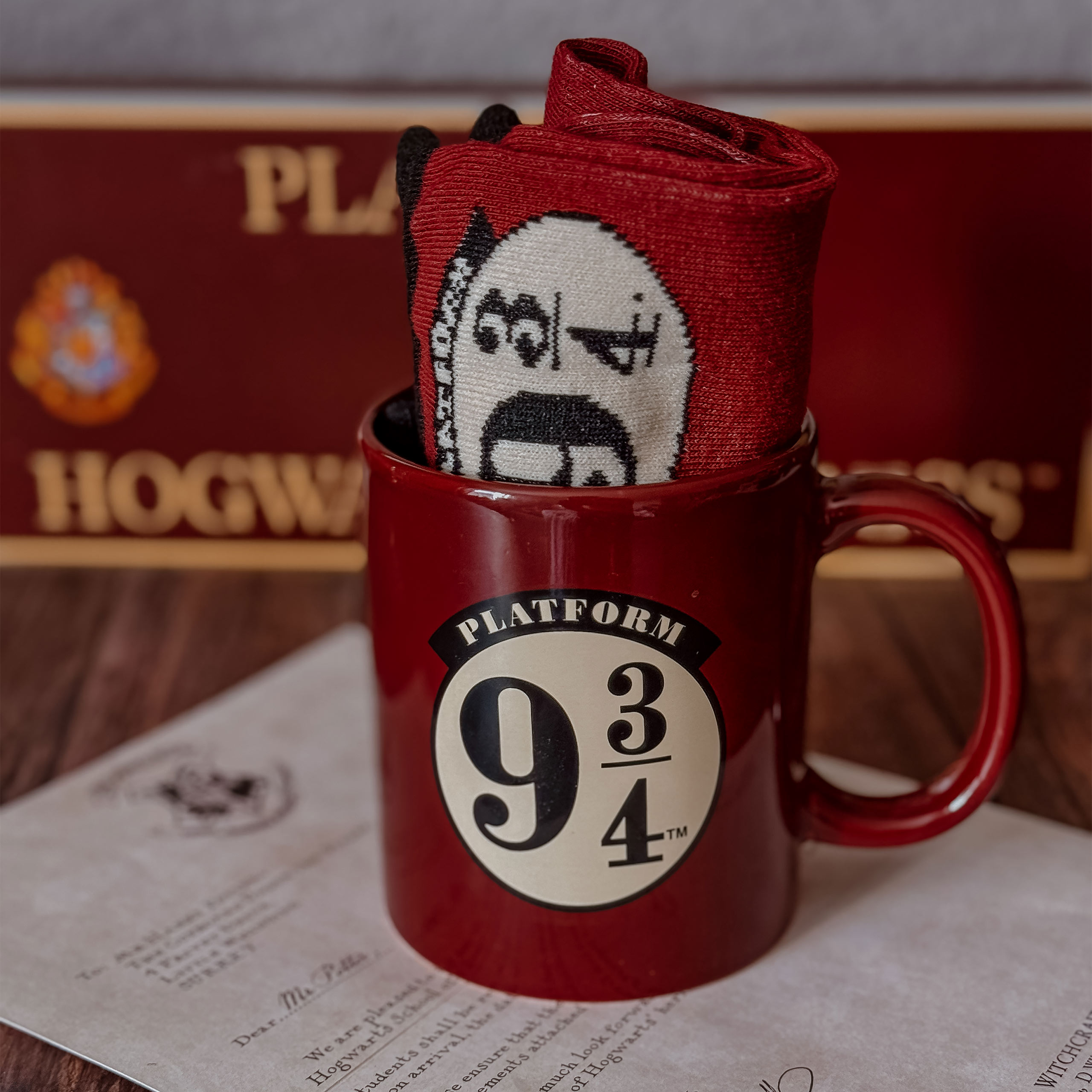 Harry Potter - Perk 9 3/4 Sokken en Mok