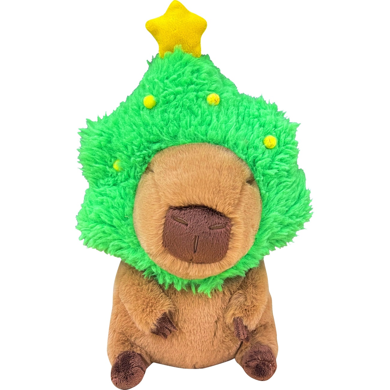 Capybara Plush Figure Capybara with Christmas Tree 32 cm