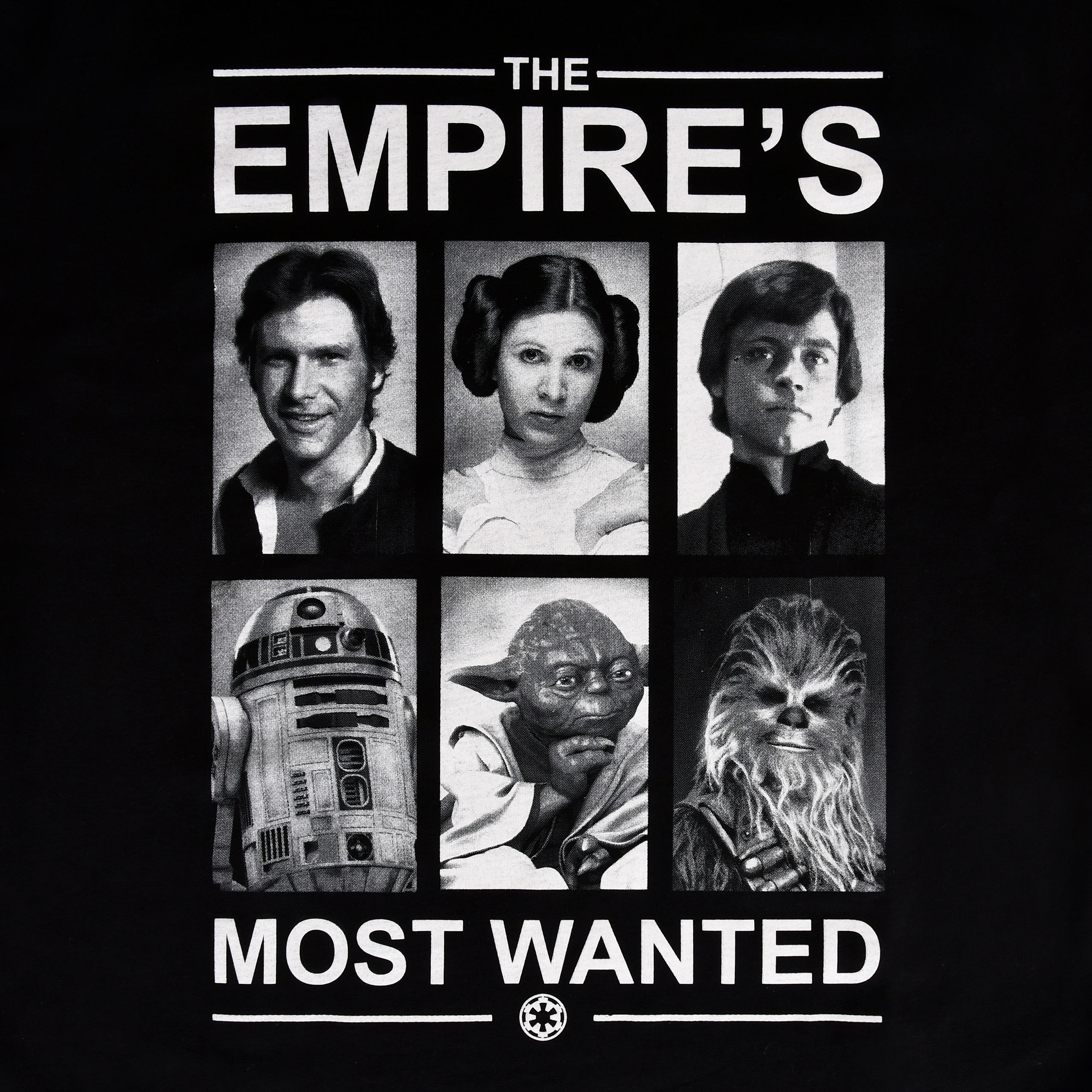 Star Wars - Empire's Most Wanted T-shirt zwart