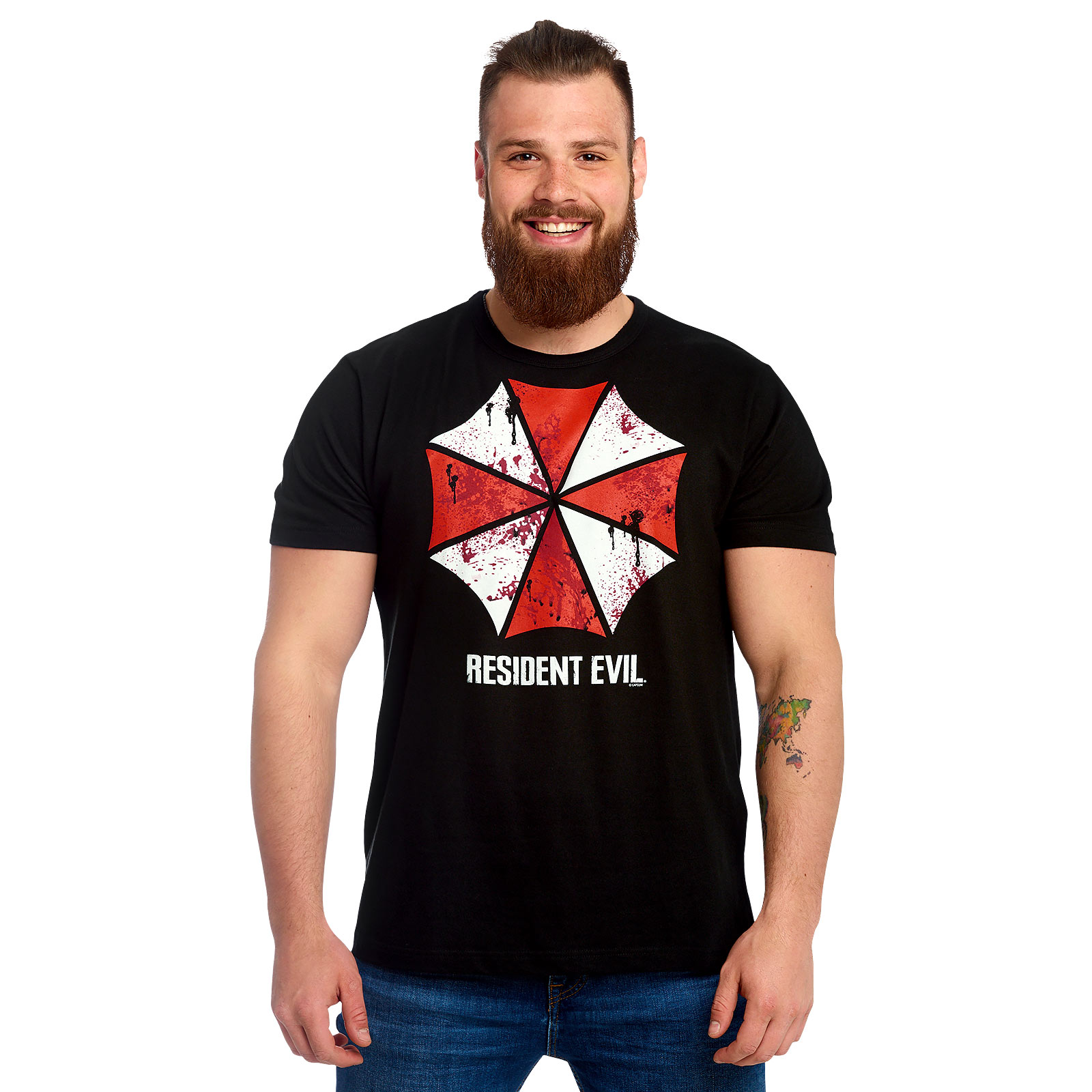 Resident Evil - Umbrella Corporation Bloody Logo T-Shirt schwarz