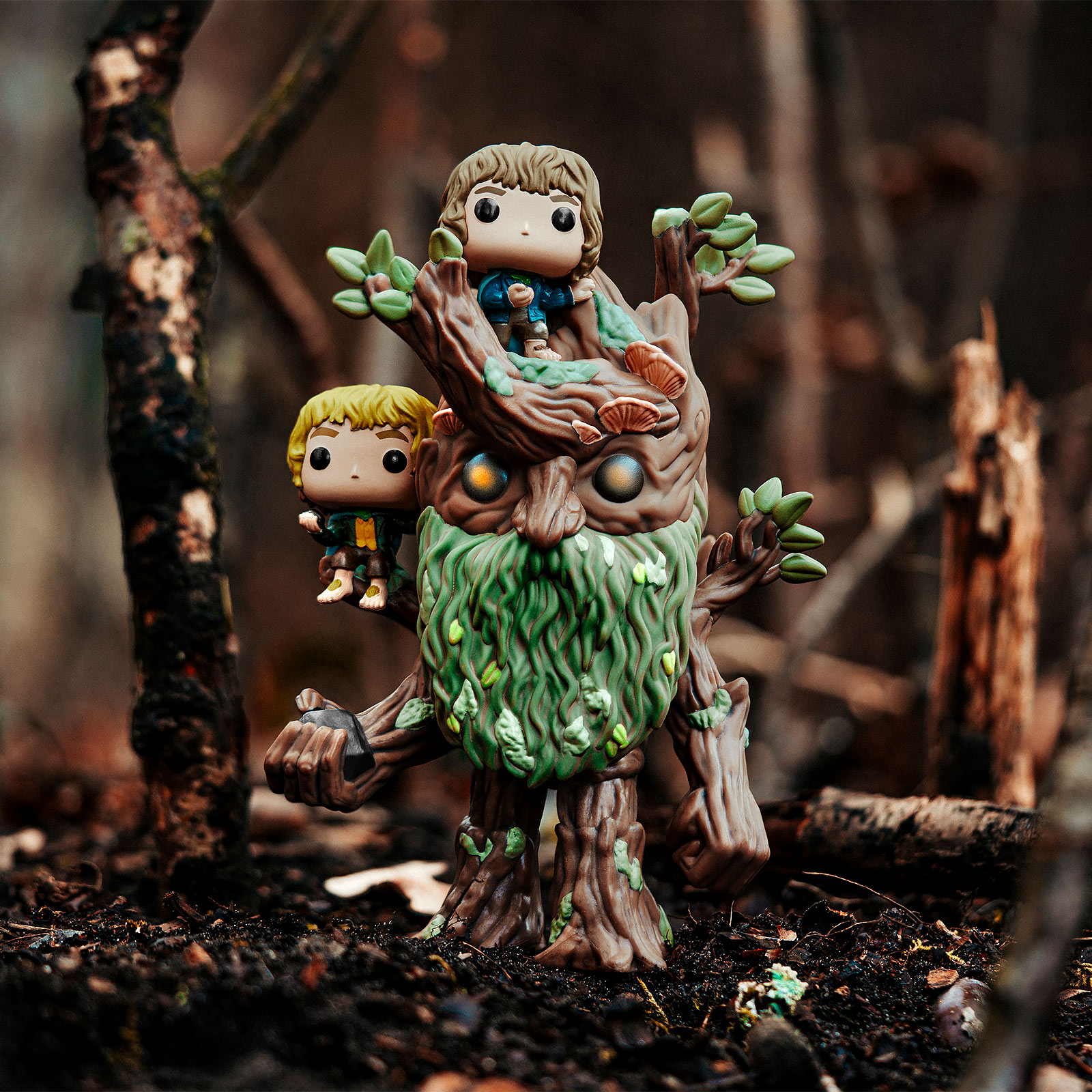 Lord of the Rings - Treebeard with Merry & Pippin Funko Pop Figure