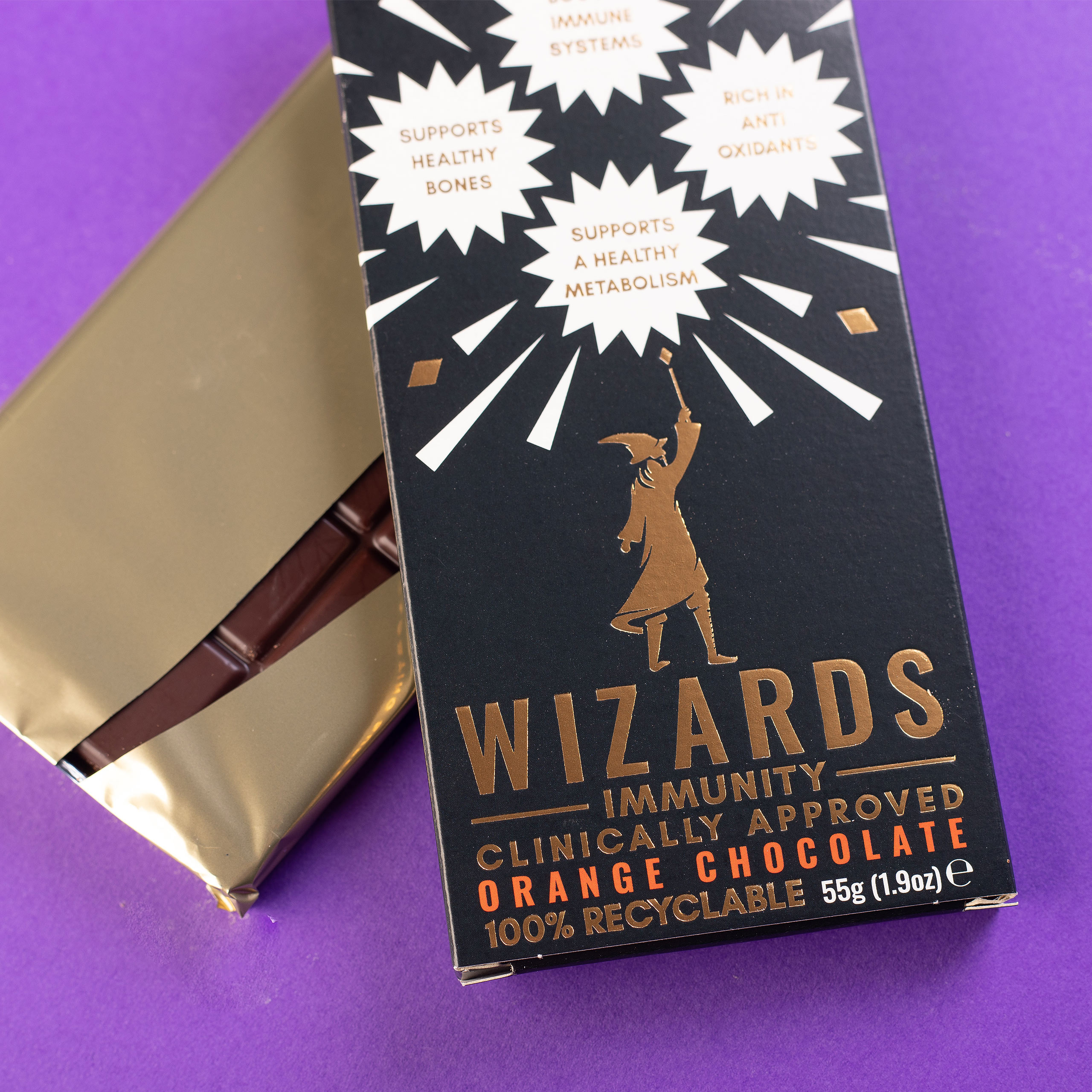 Wizards Magic - Immunity Orange Chocolate 12 bars