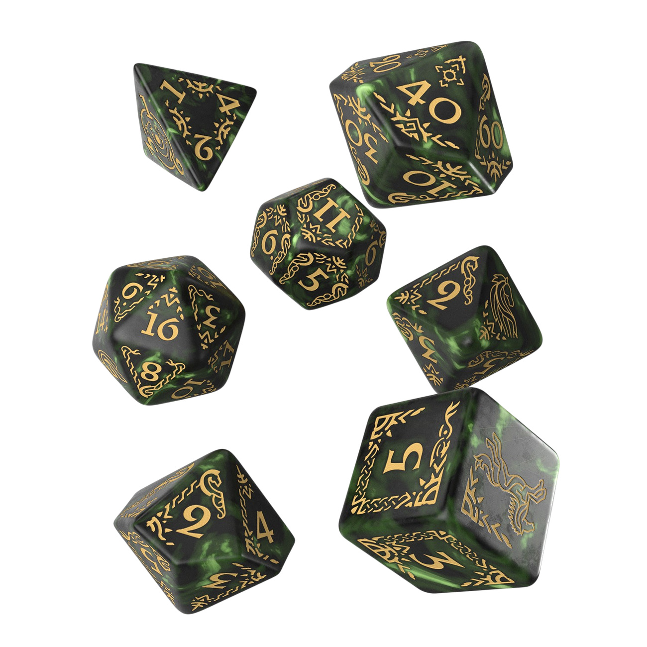 Der Herr der Ringe - Rohan RPG Würfel Set 7tlg