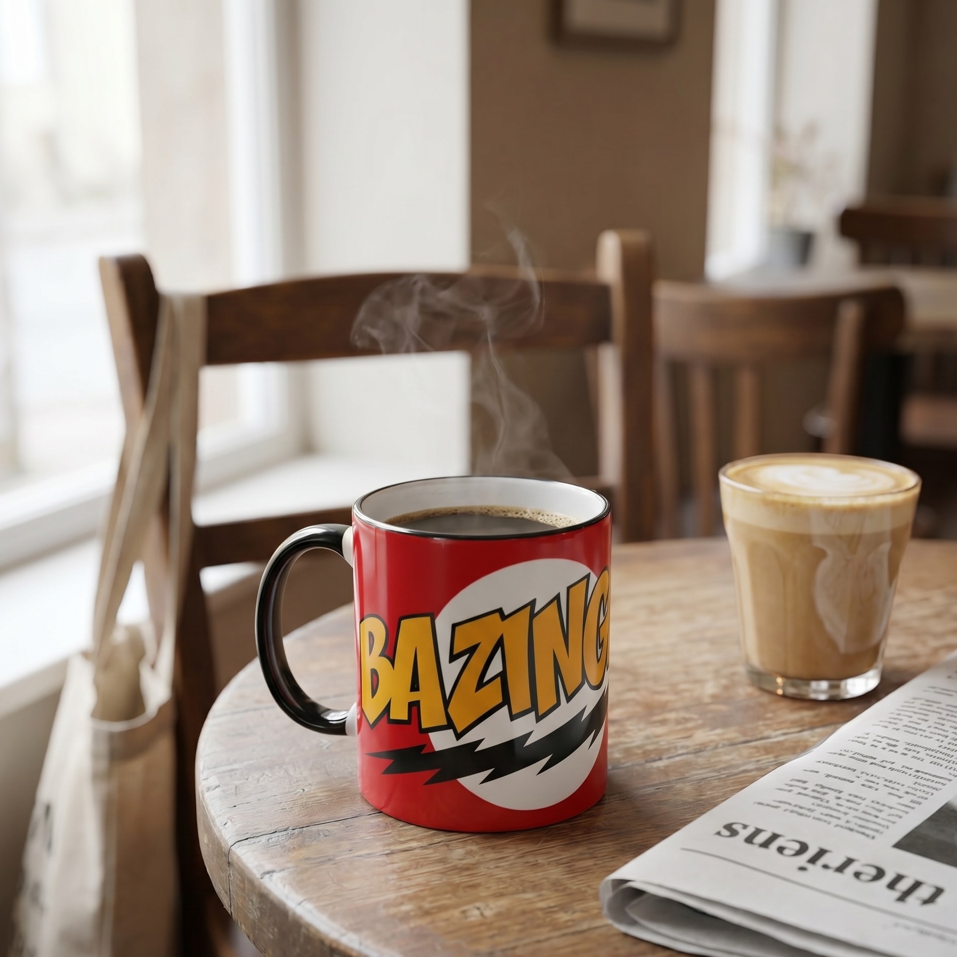 Big Bang Theory- Bazinga Full Size Tasse rouge