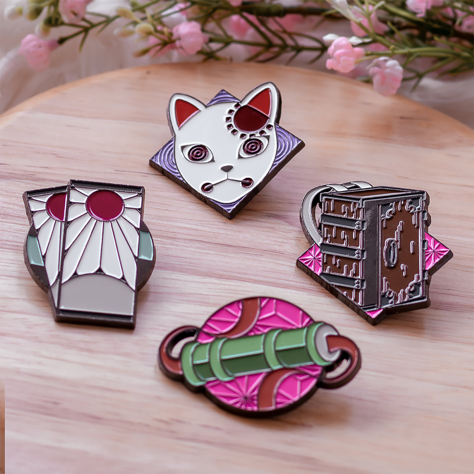 Demon Slayer - Symbol Pin 4-Piece Set