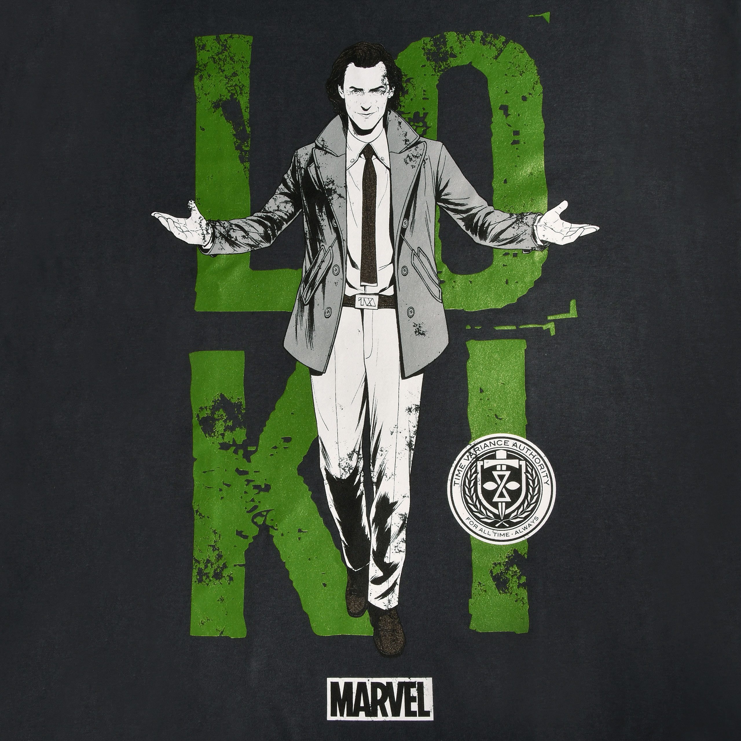 Loki - Gekleed T-shirt grijs