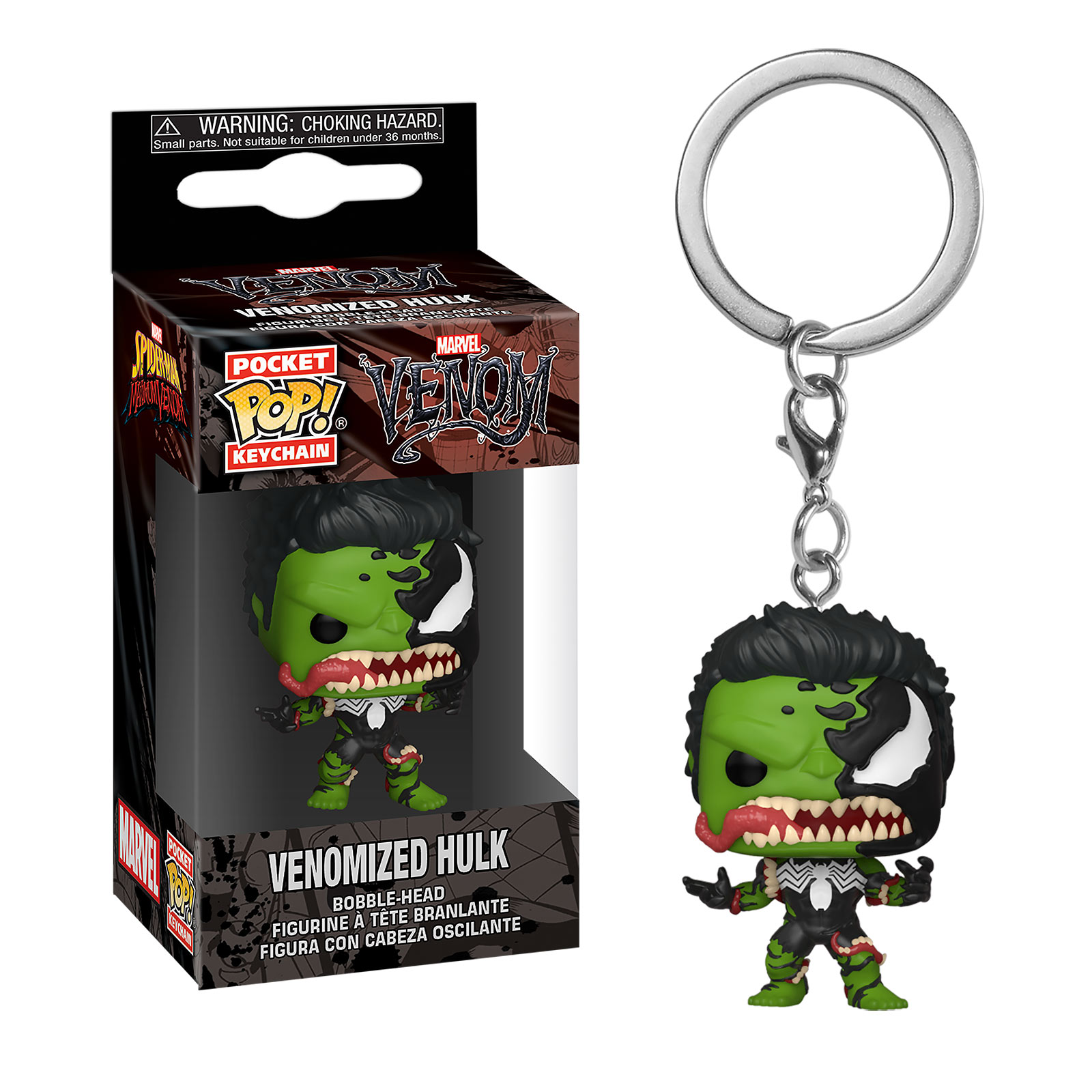 Marvel - Porte-clés Funko Pop Hulk Venomisé