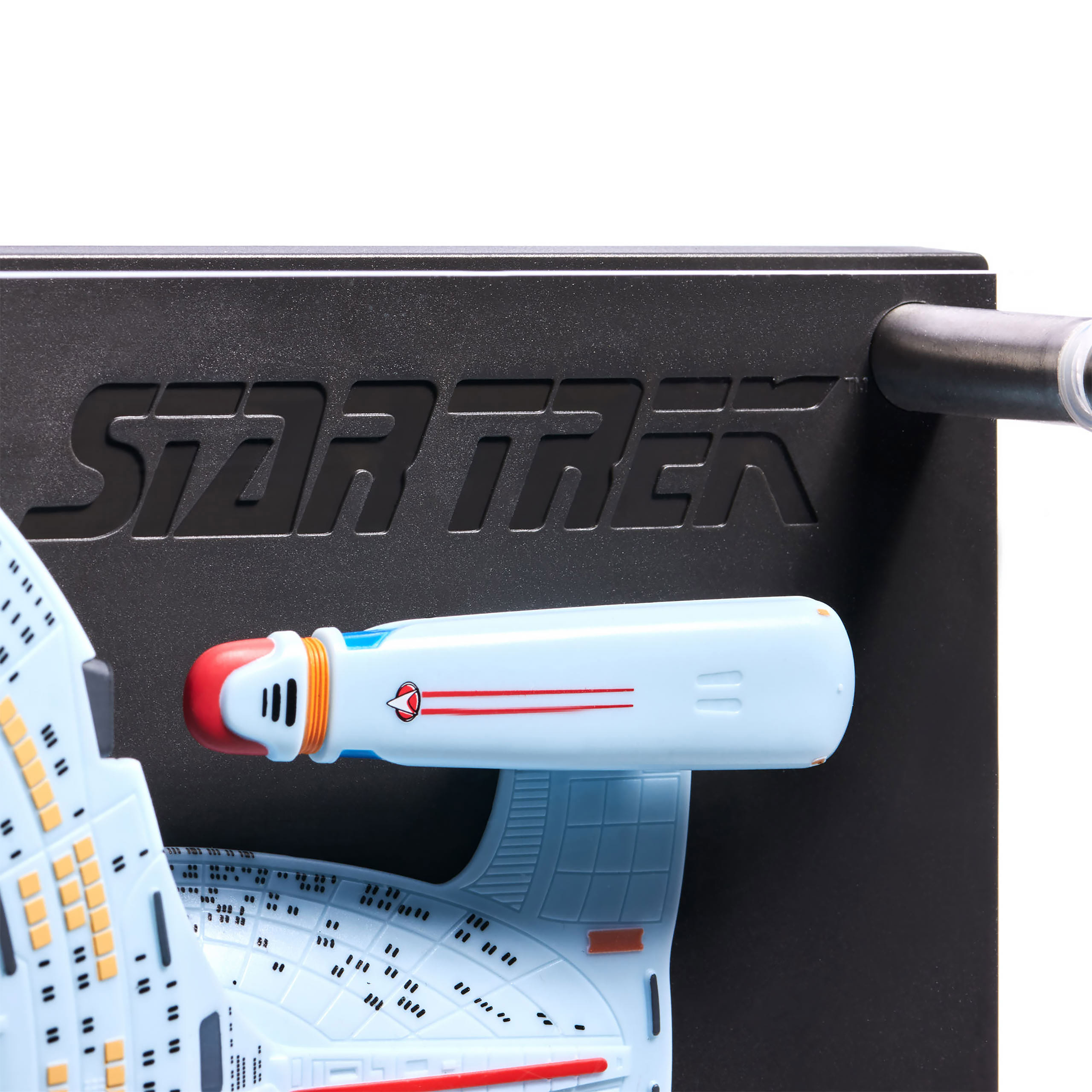 Targa da parete Enterprise NCC-1701-D con replica del modello - Star Trek