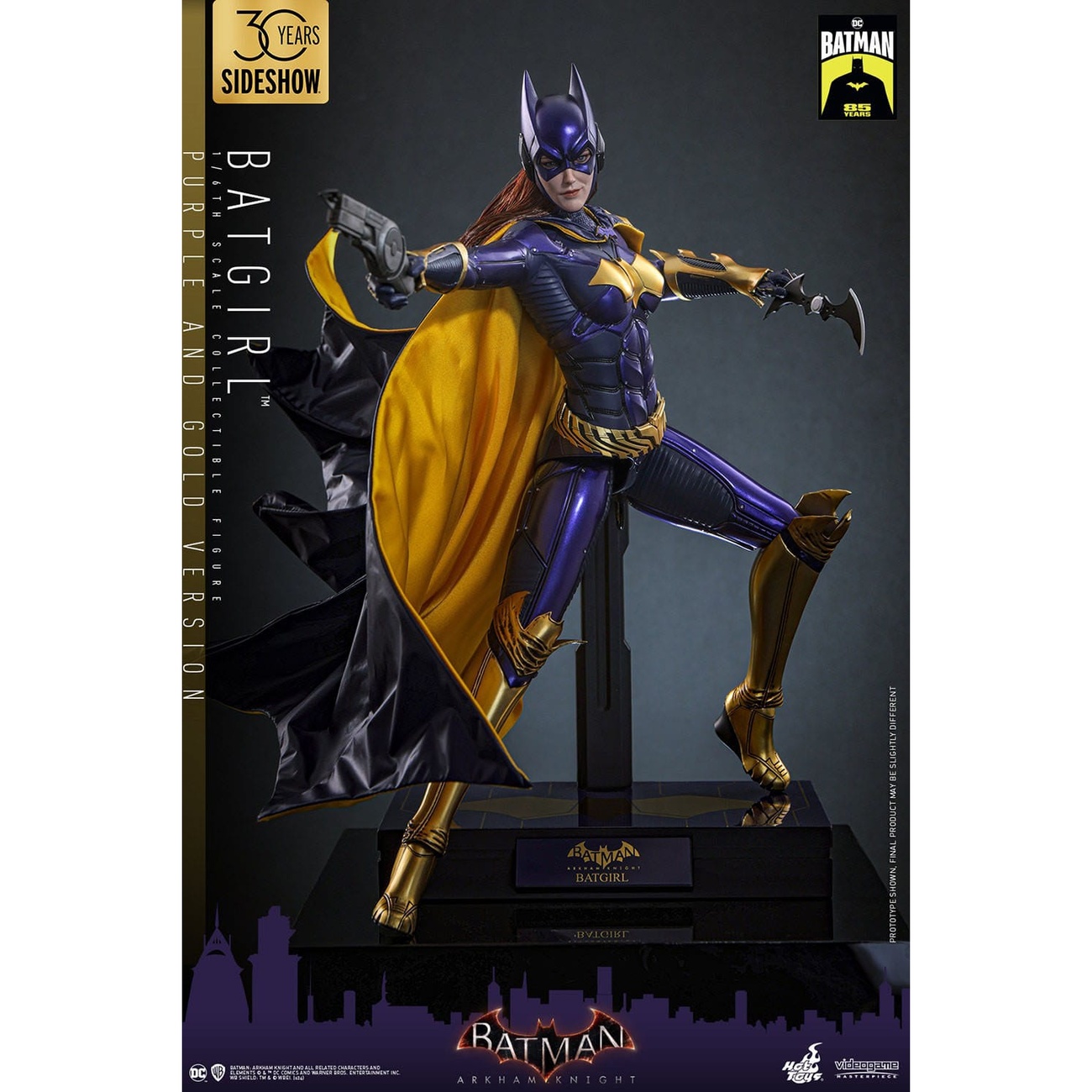 Batman Arkham Knight Videogame Masterpiece action figure 1/6 Batgirl (Purple and Gold Version) Exclusive 30 cm