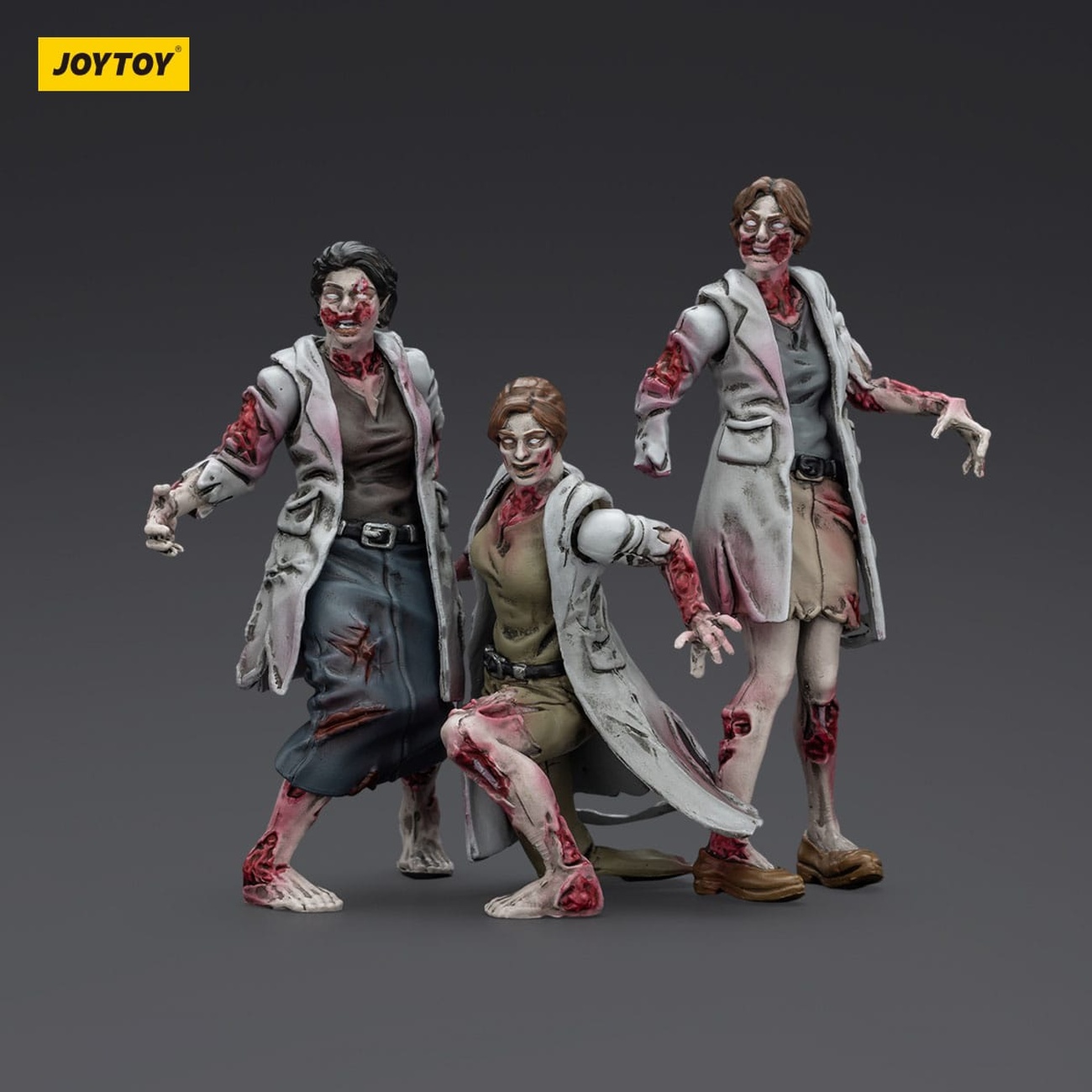 Zombie Dark Source actionfigurer 3-pack Medics 8 cm