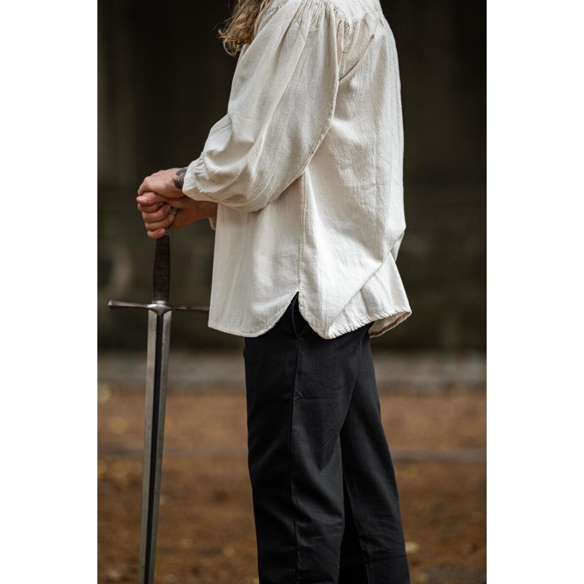 Camisa medieval Leopold beige