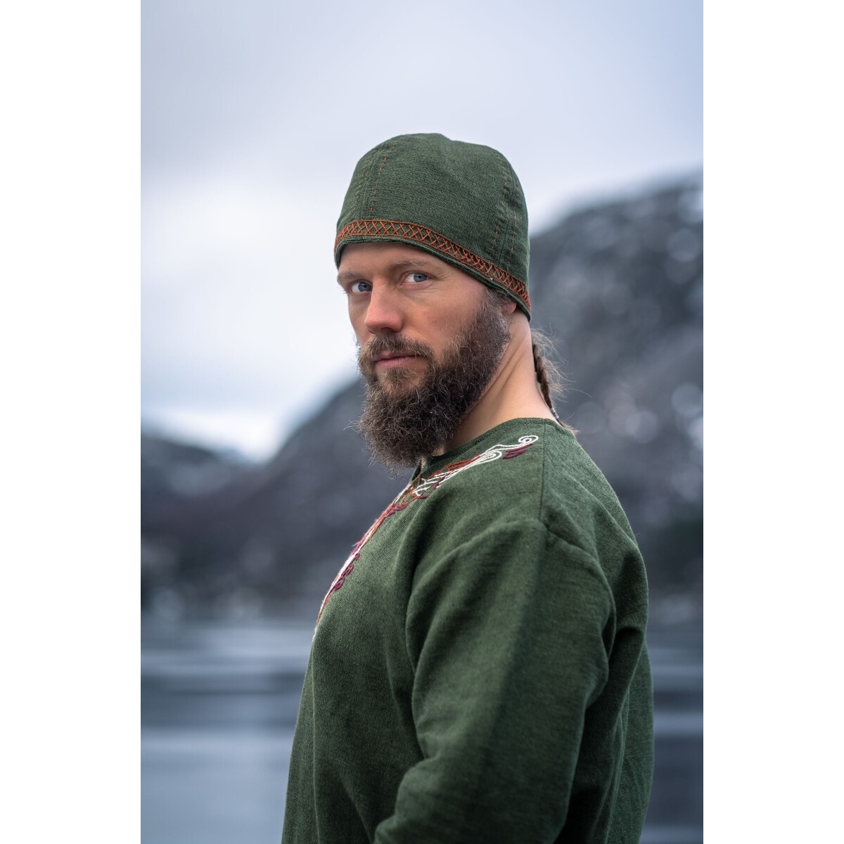 Middeleeuwse Vikingmuts Anders groen