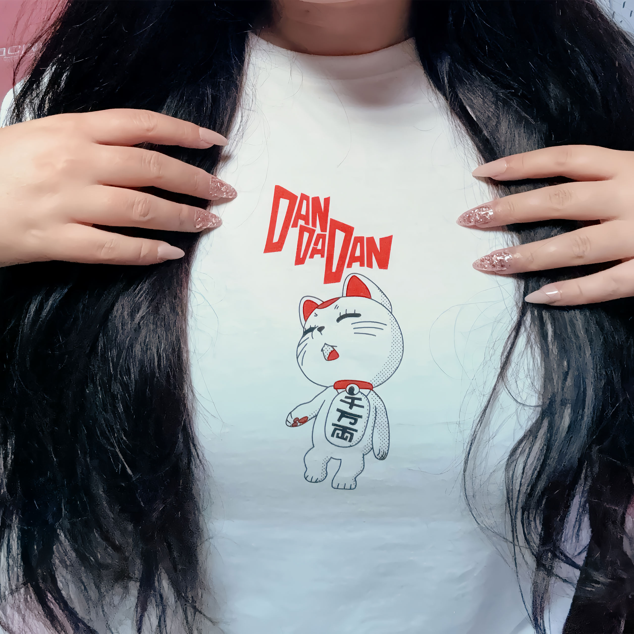 Turbo Granny T-shirt voor Dandadan-fans wit