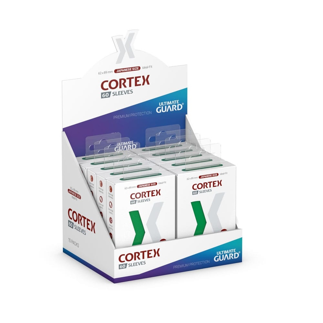 Ultimate Guard Cortex Sleeves japansk storlek (60) - Grön