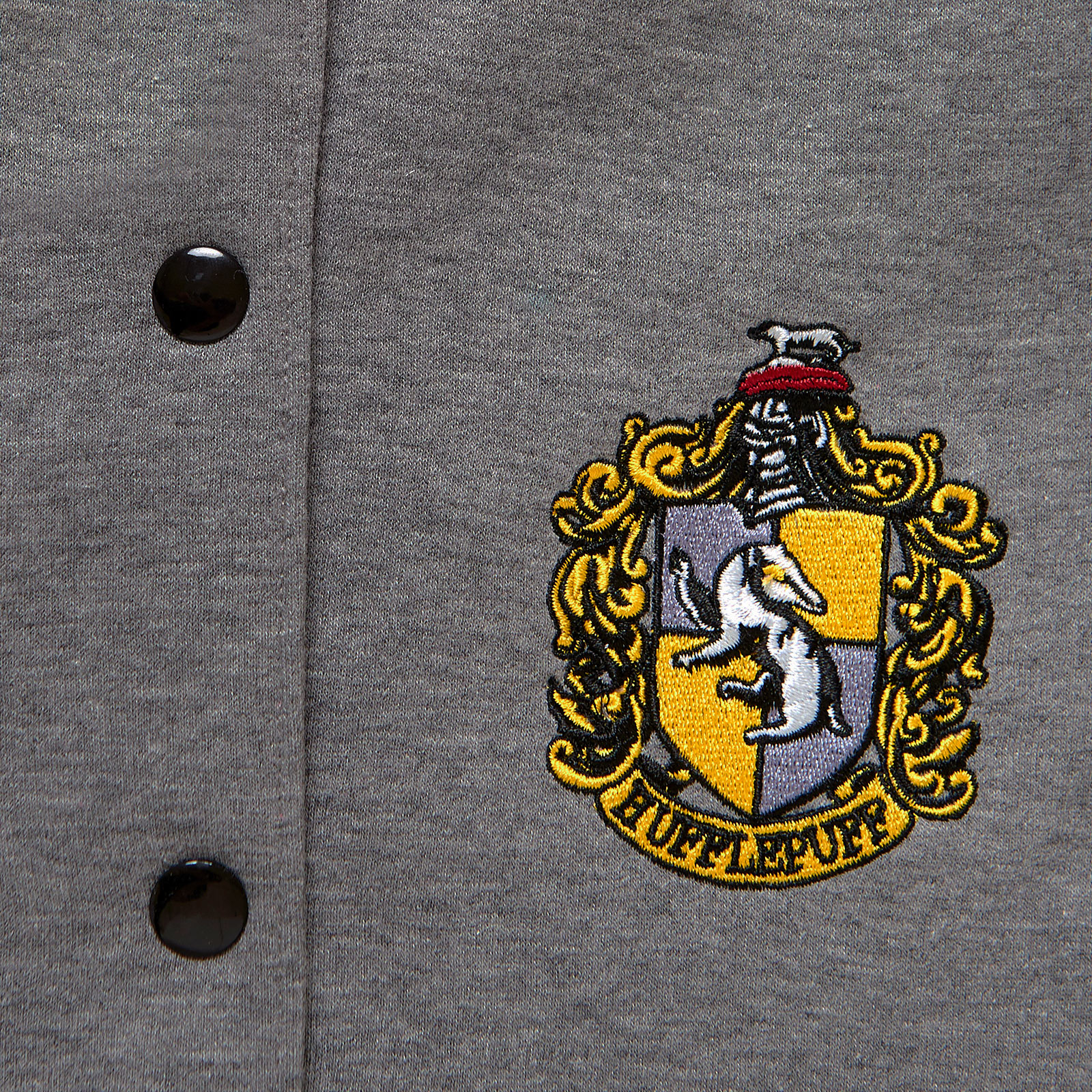 Harry Potter - Hufflepuff Wappen College Jacke Damen grau