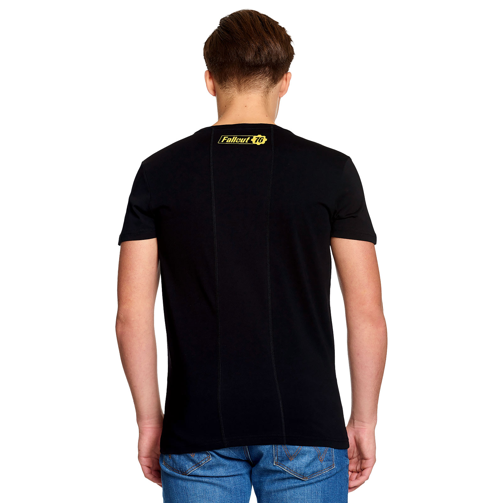 Fallout - Oil Vault 76 T-Shirt Zwart