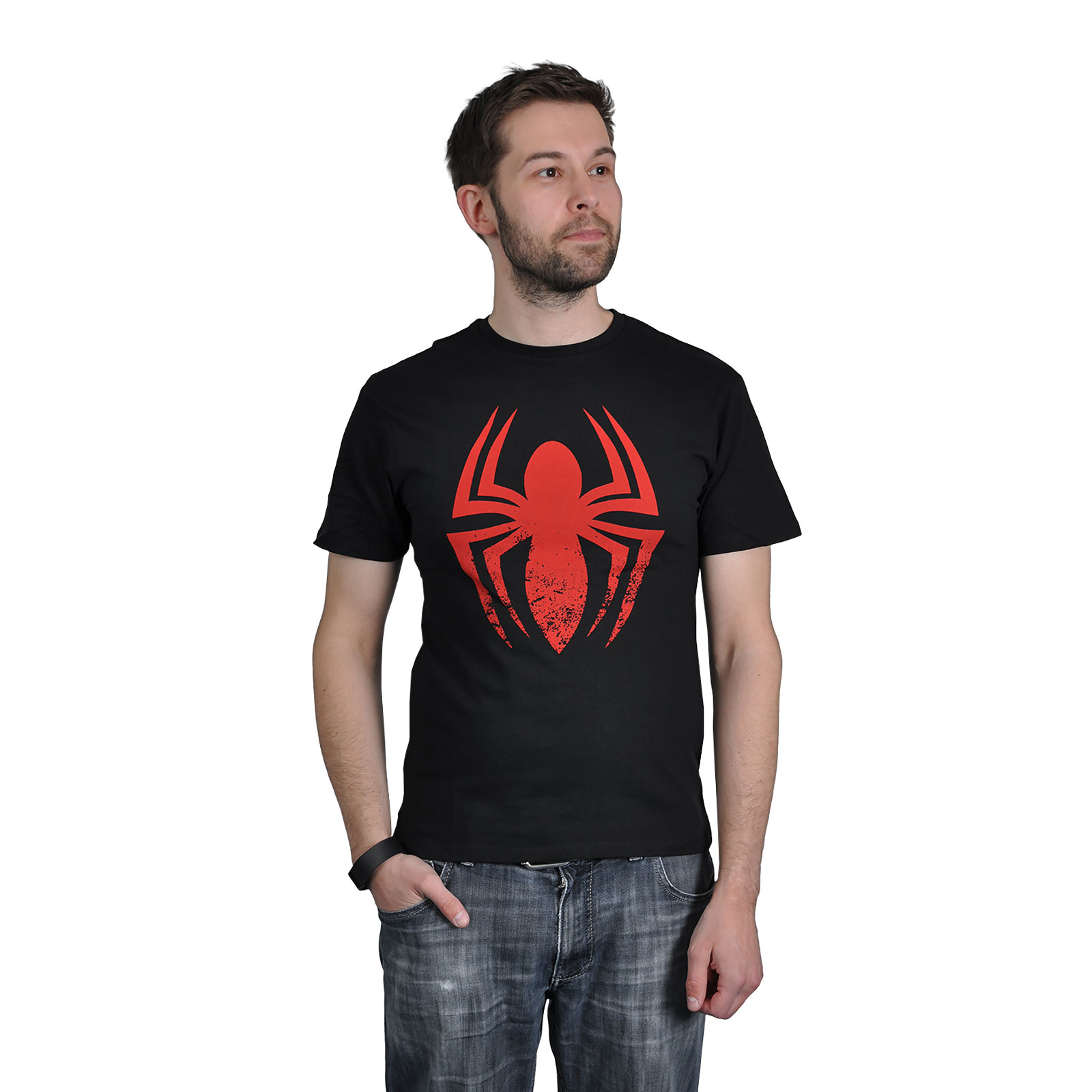 Spider-Man - T-shirt logo étonnant noir