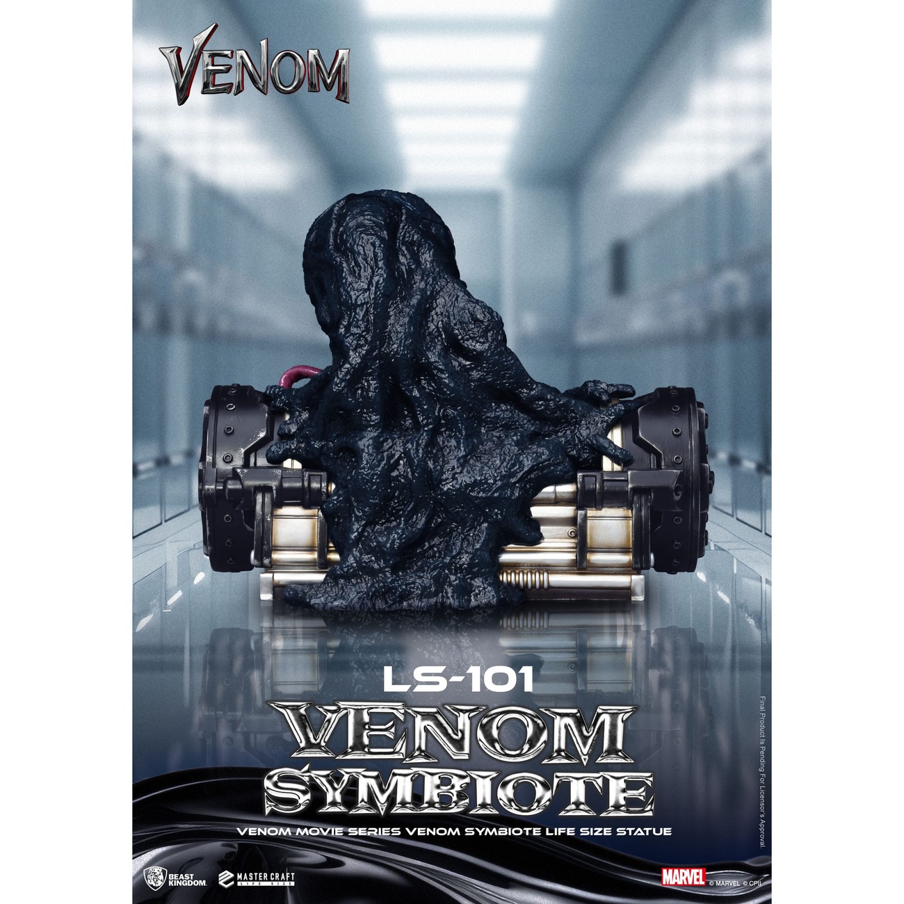 Venom Movie Series – Estatua Venom Symbiote a tamaño real 24 cm