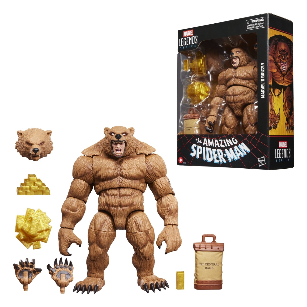 The Amazing Spider-Man Marvel Legends Action Figure Marvel's Grizzly 15 cm