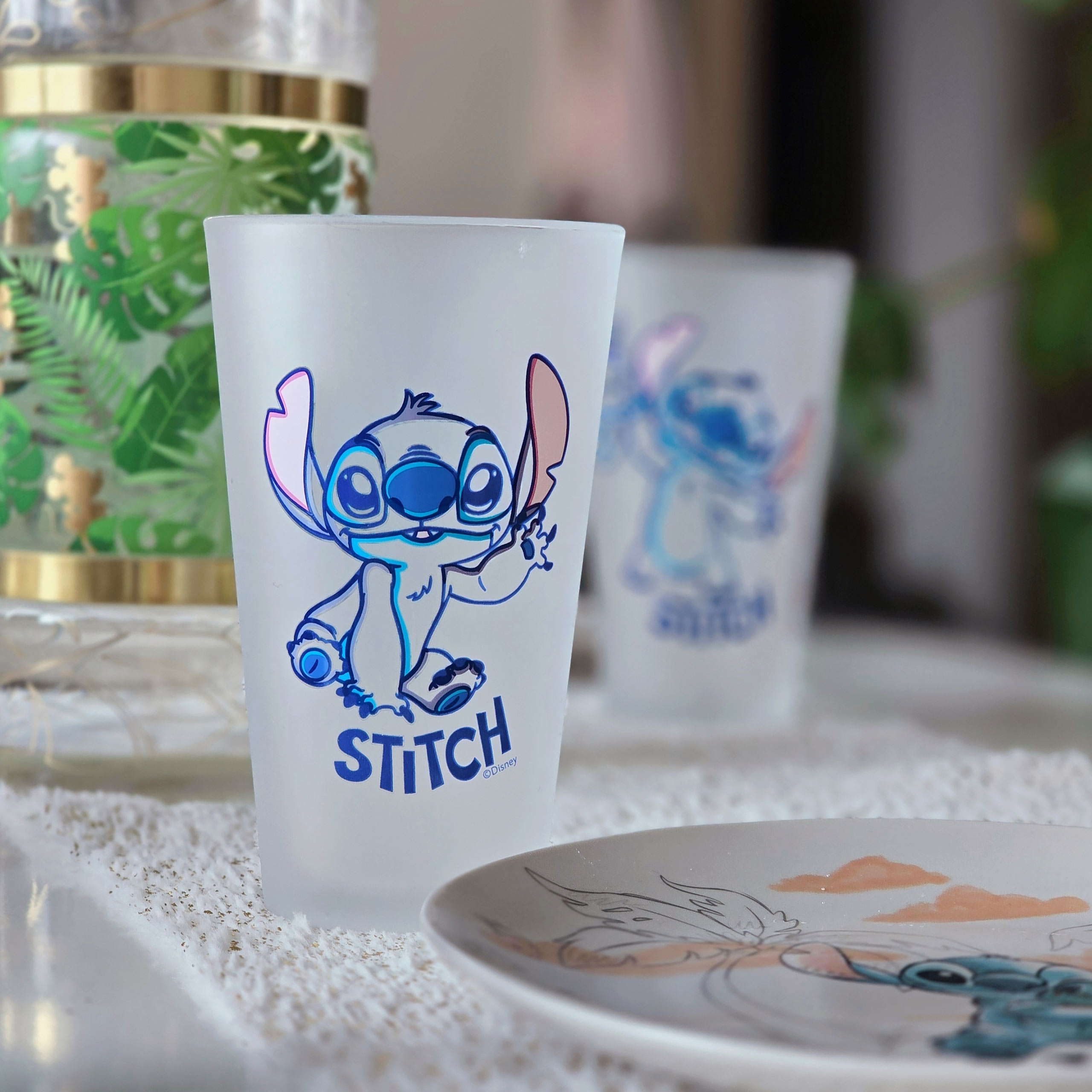 Stitch Aloha Glass Set of 2 - Lilo & Stitch