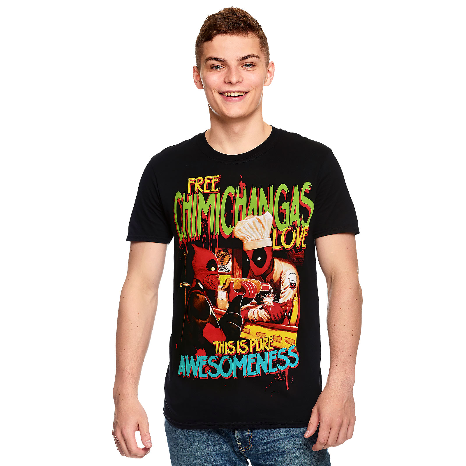 Deadpool - Chimichangas Love T-Shirt schwarz
