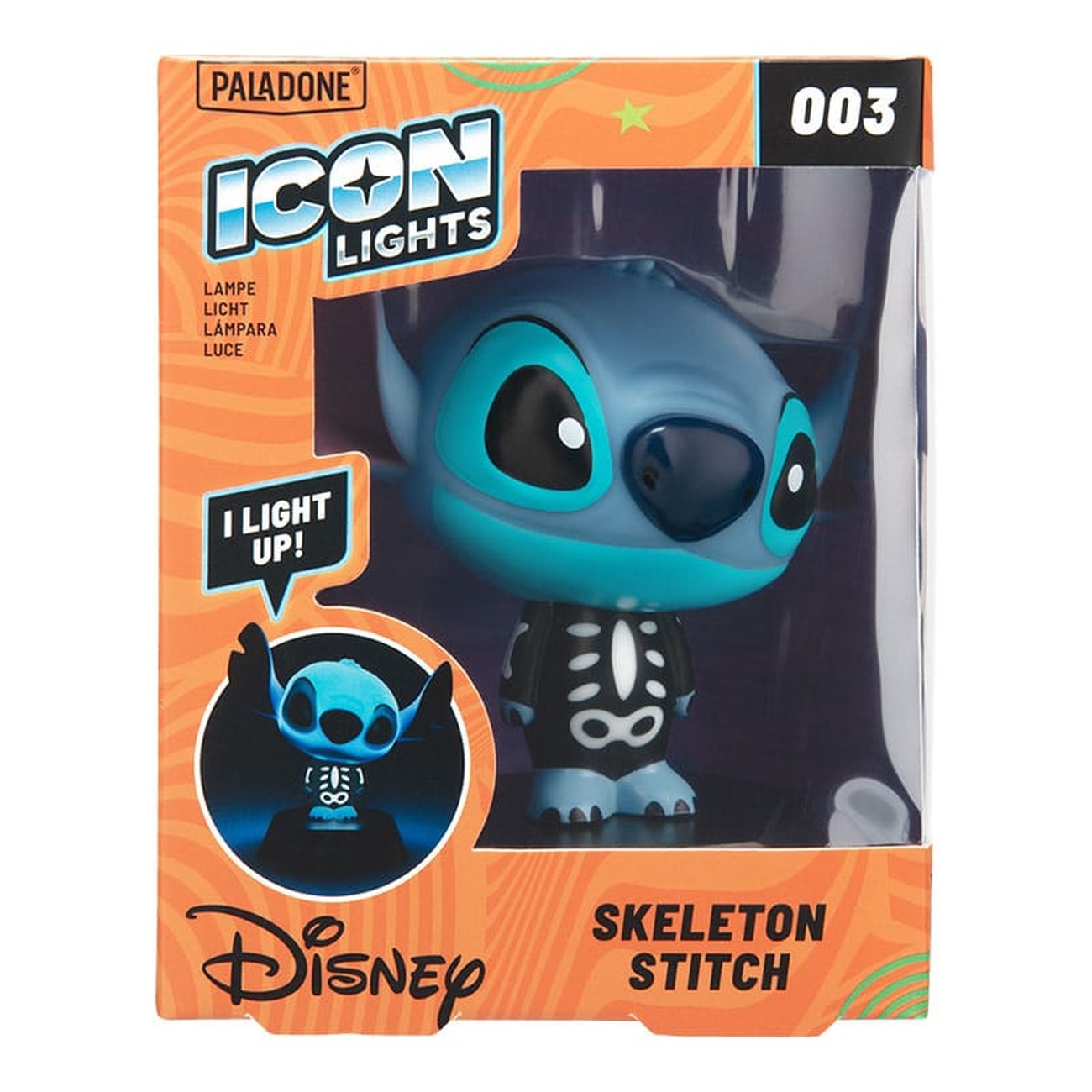 Lilo & Stitch Skeleton Icons lampka Stitch 11 cm