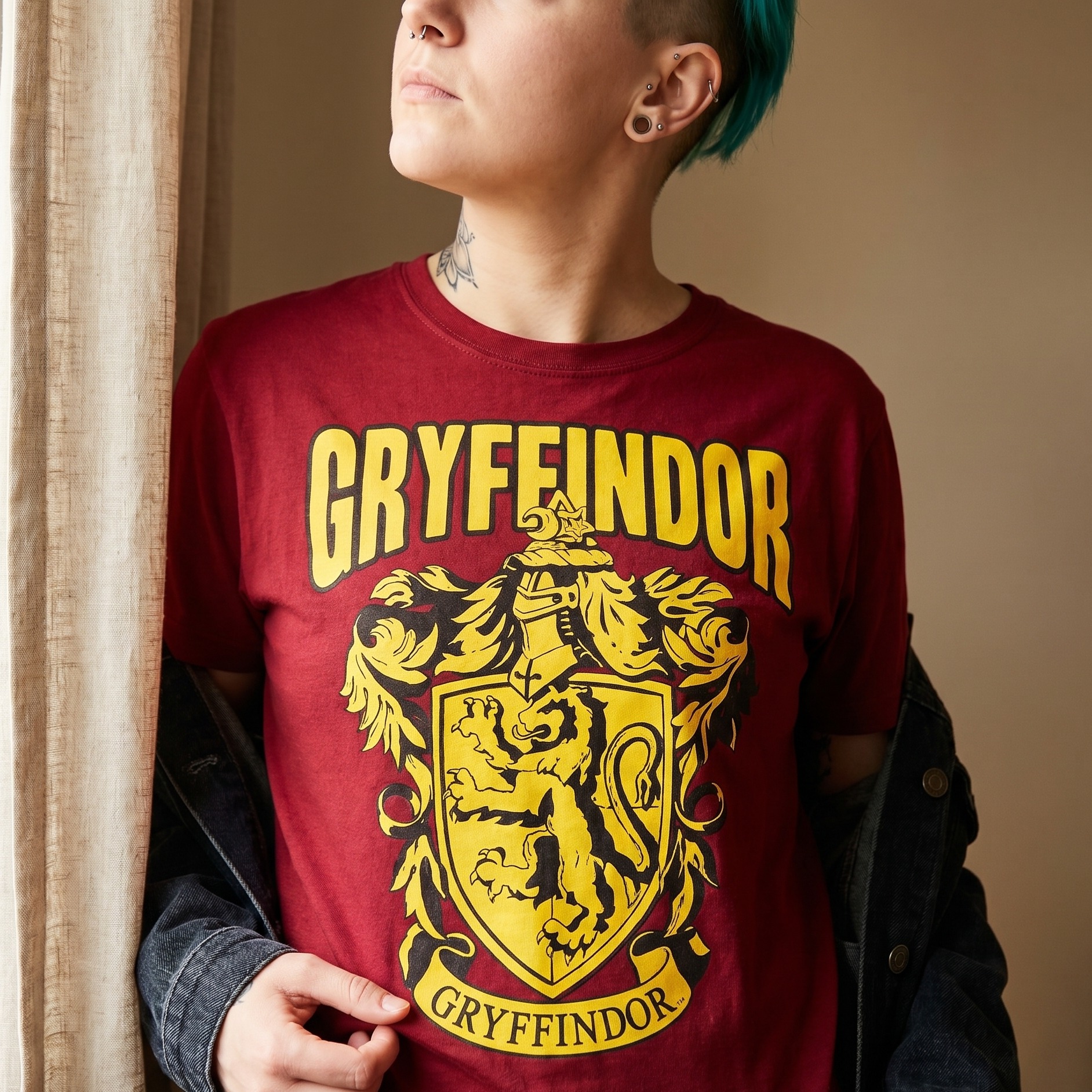 Harry Potter - Camiseta roja del escudo de Gryffindor