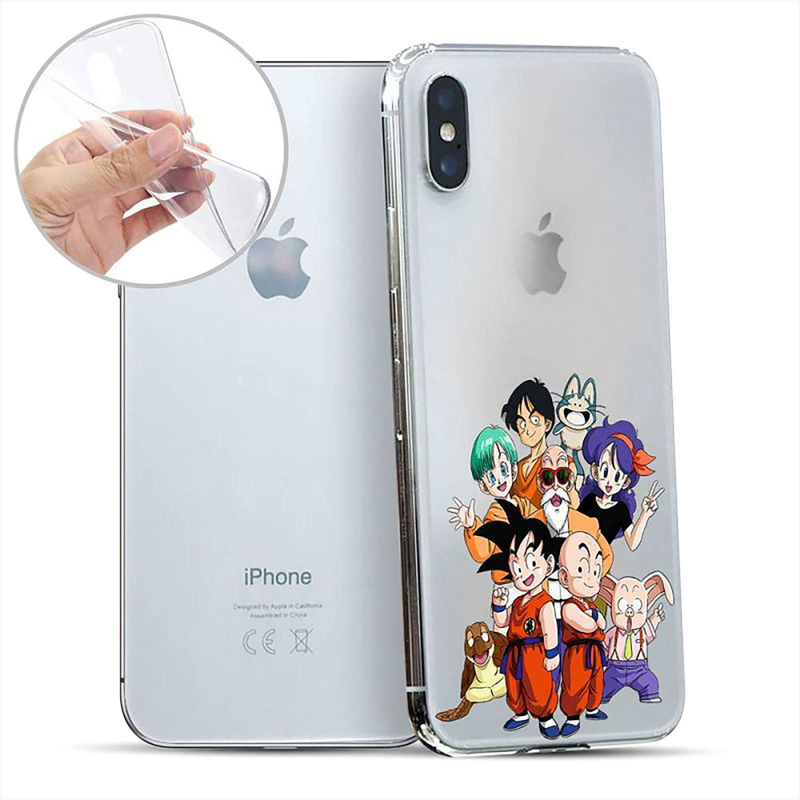 Dragon Ball - Characters iPhone X / XS Phone Case Silicone Transparent