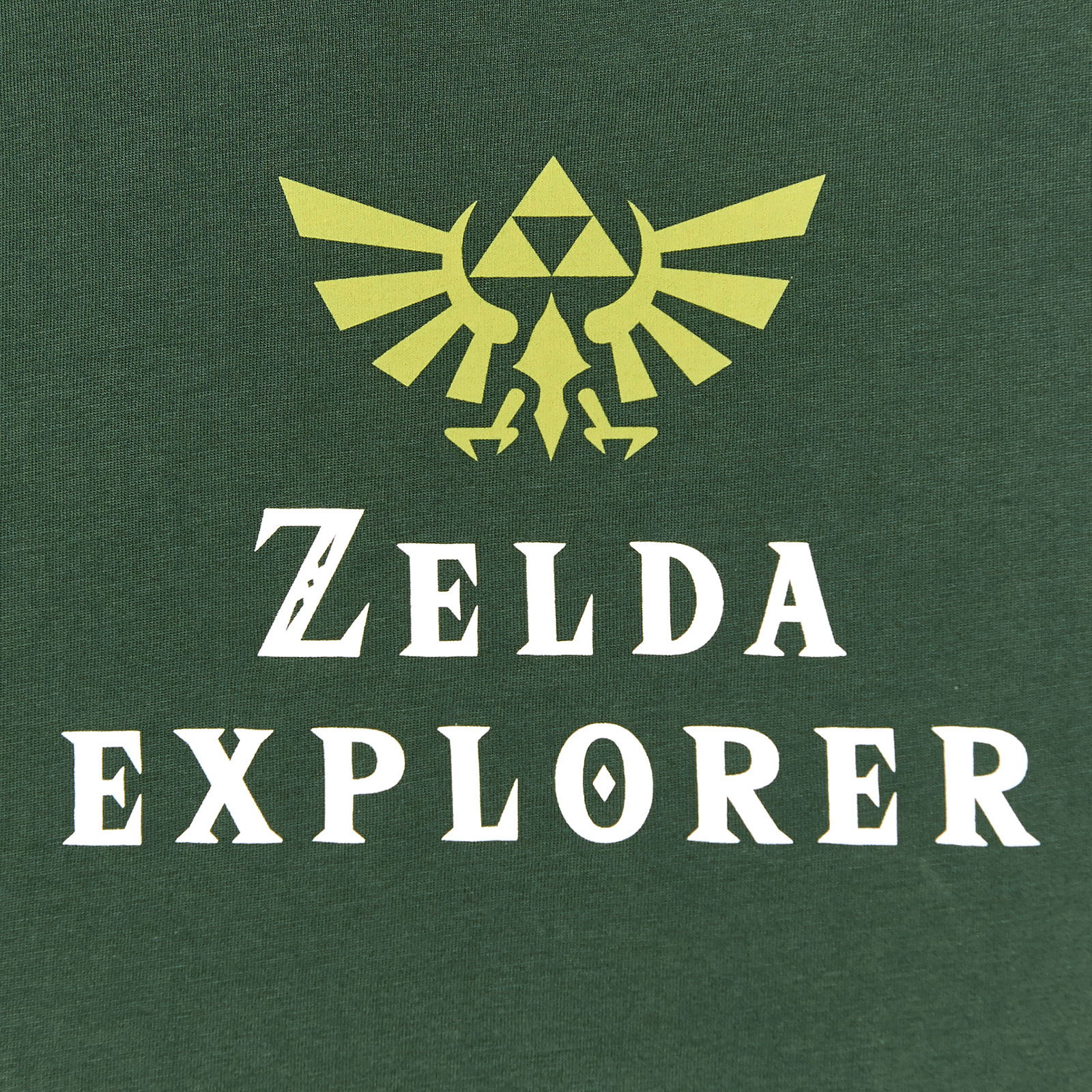 Zelda - T-shirt vert du tour du royaume d'Hyrule
