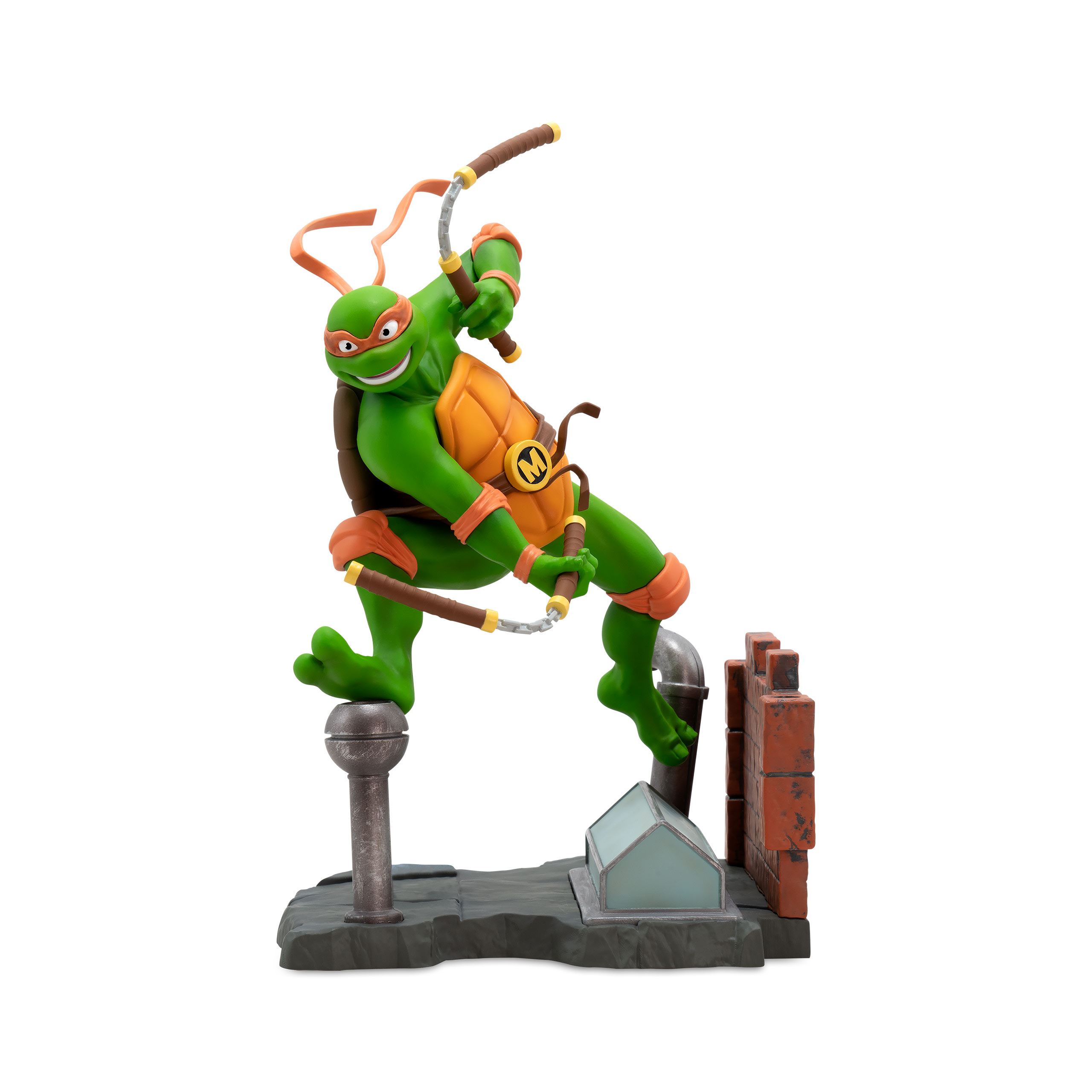 Figura Collezionabile Tartarughe Ninja Michelangelo – Statuetta Alta 7 Cm, Dipinta A Mano E Senza PVC