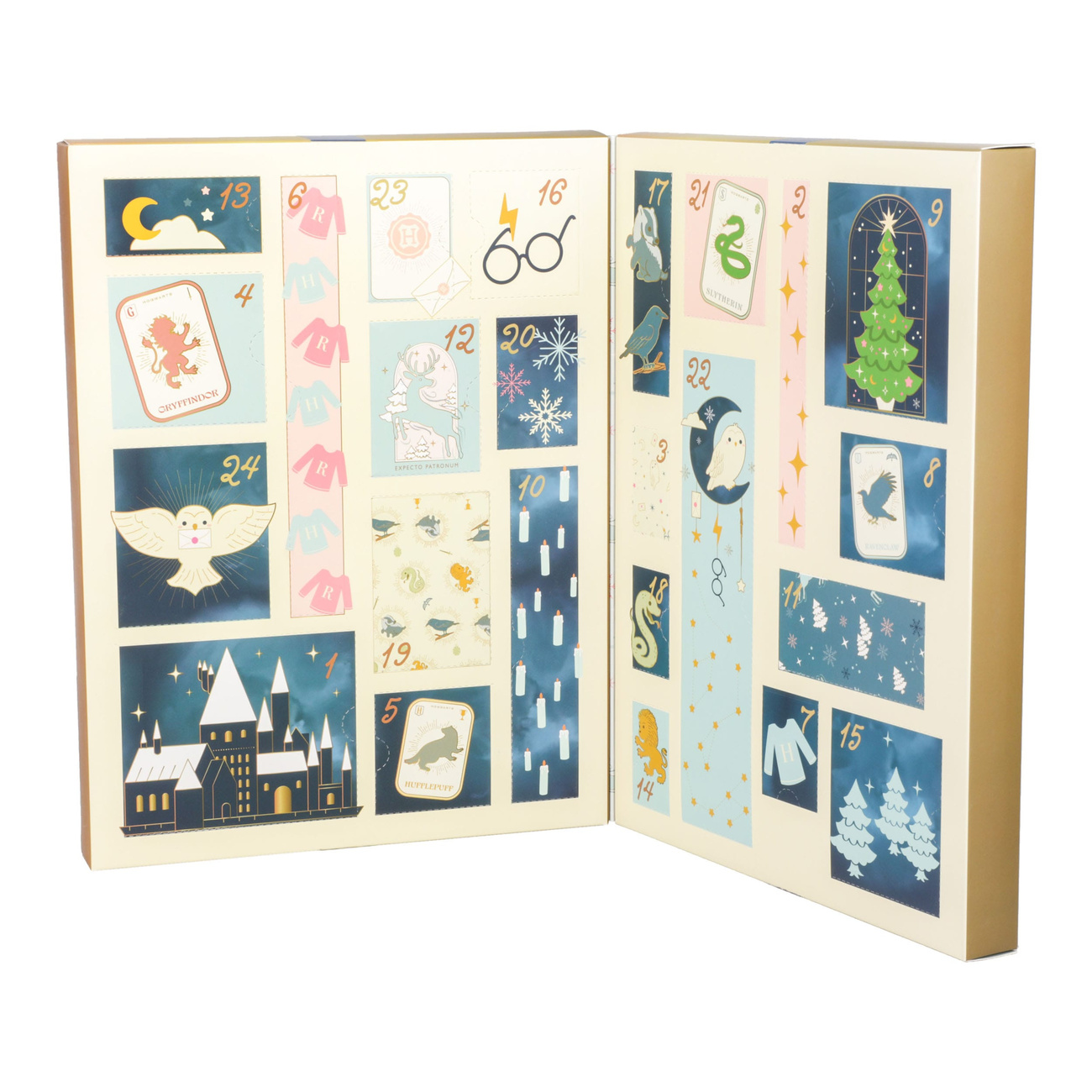 Harry Potter adventskalender schrijfwaren 24 dagen Zweinstein