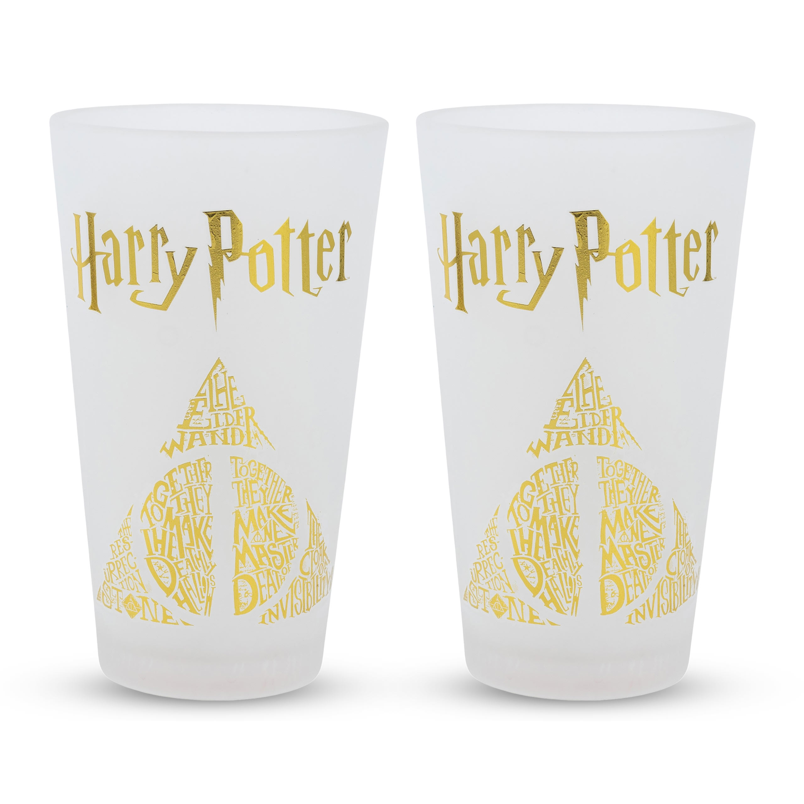 Harry Potter - Verres des Reliques de la Mort ensemble de 2 pièces