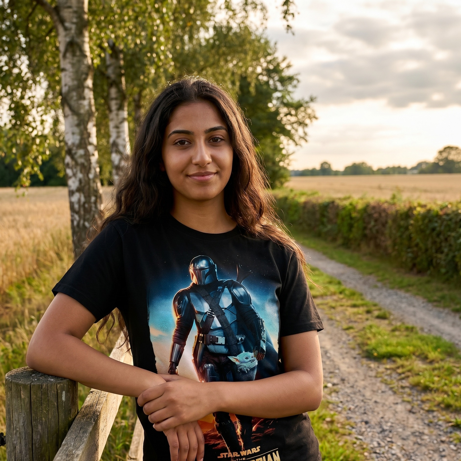 Through The Galaxy T-Shirt black - Star Wars Mandalorian