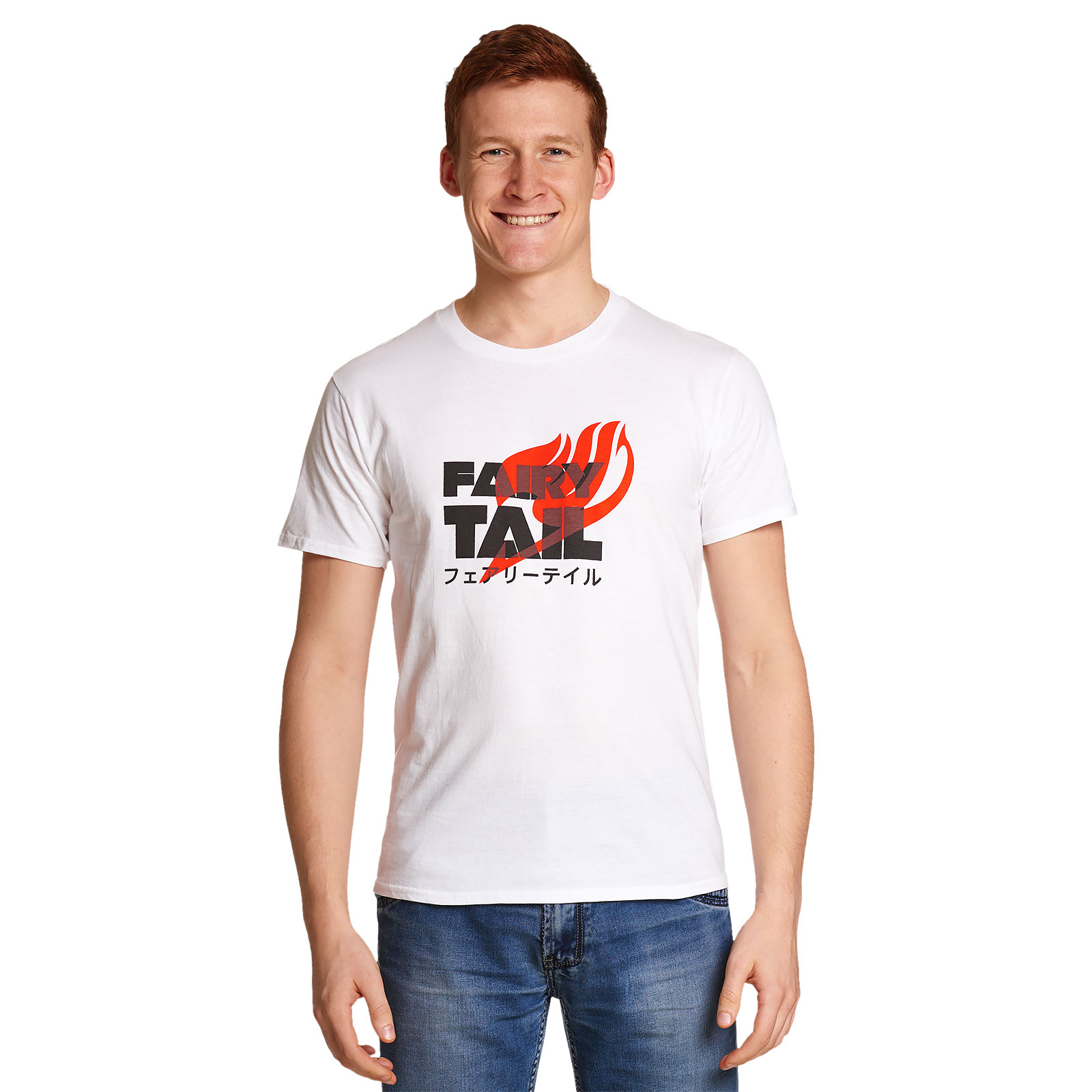 Fairy Tail - T-shirt Logo Katakana blanc