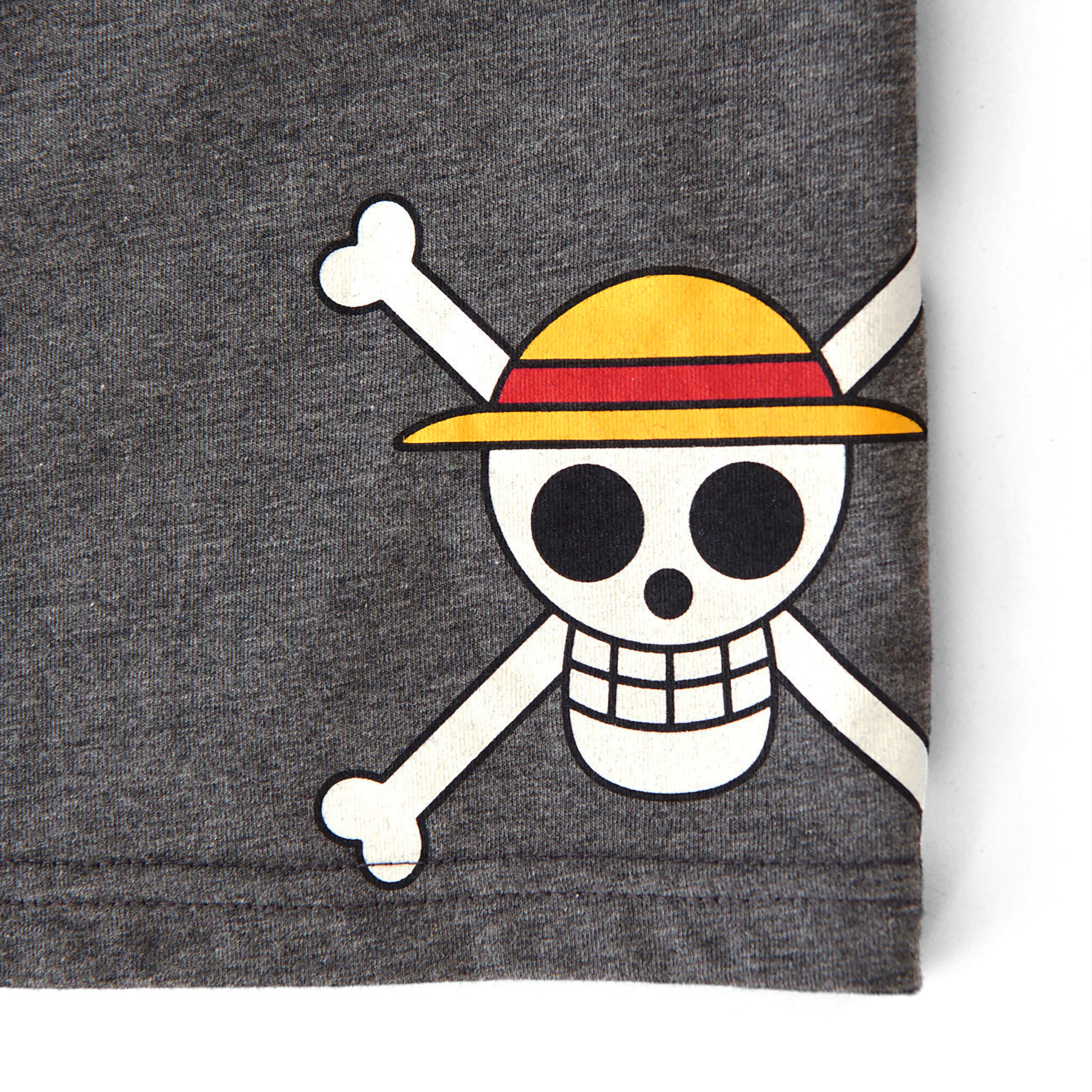 One Piece - Strohhutbande Skull Logo Pyjama kurz