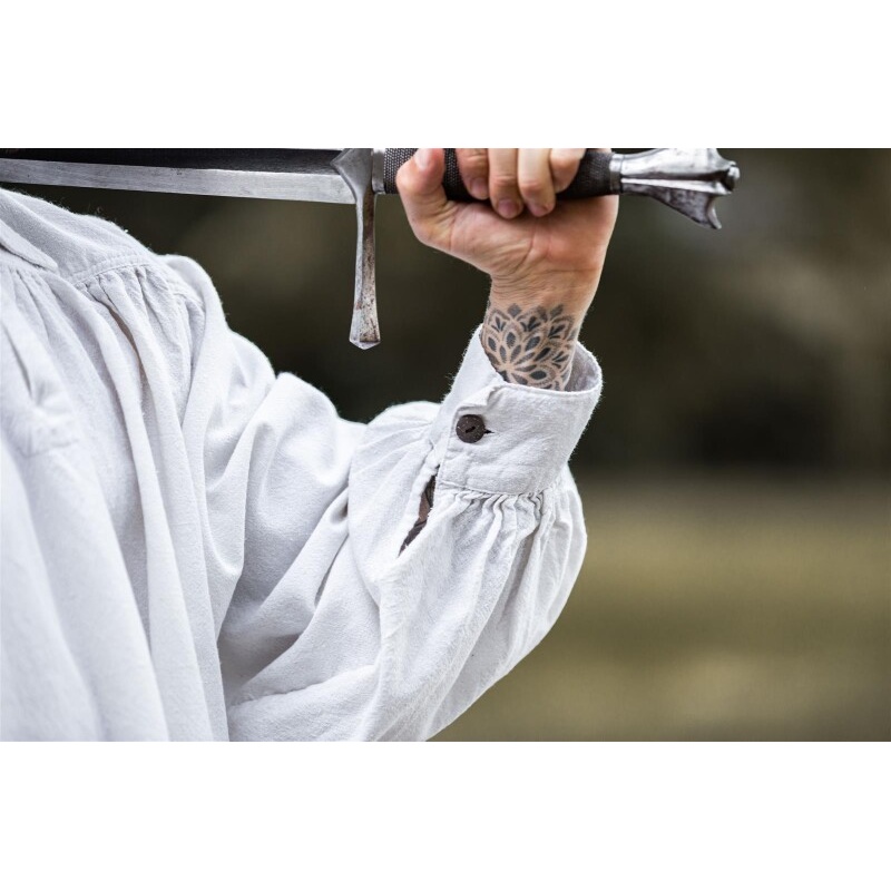 Koszula średniowieczna James biała