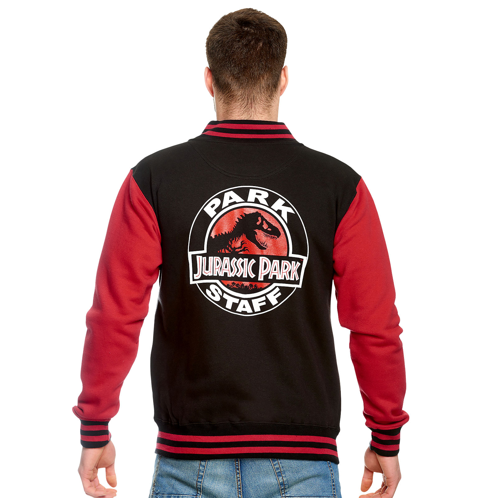 Jurassic Park - Park Staff College Jacket zwart-rood
