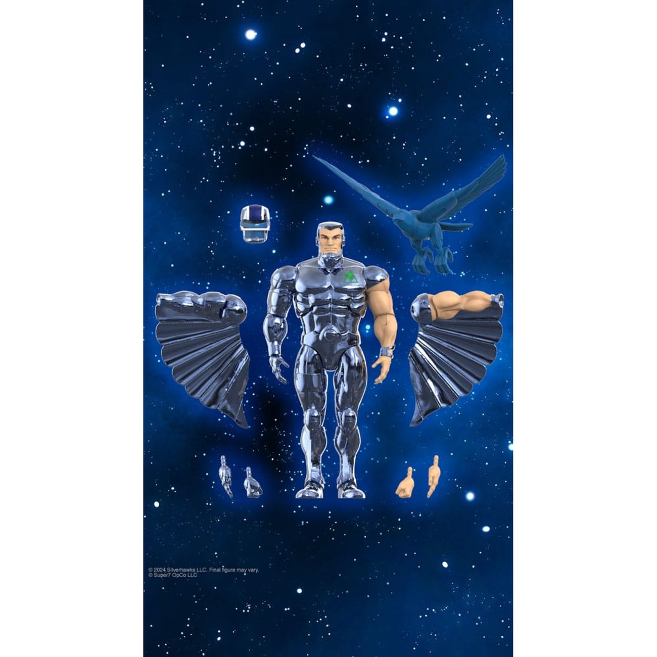 SilverHawks Ultimates Action figure Steelwill (Toy Version Vac Metal) 18 cm